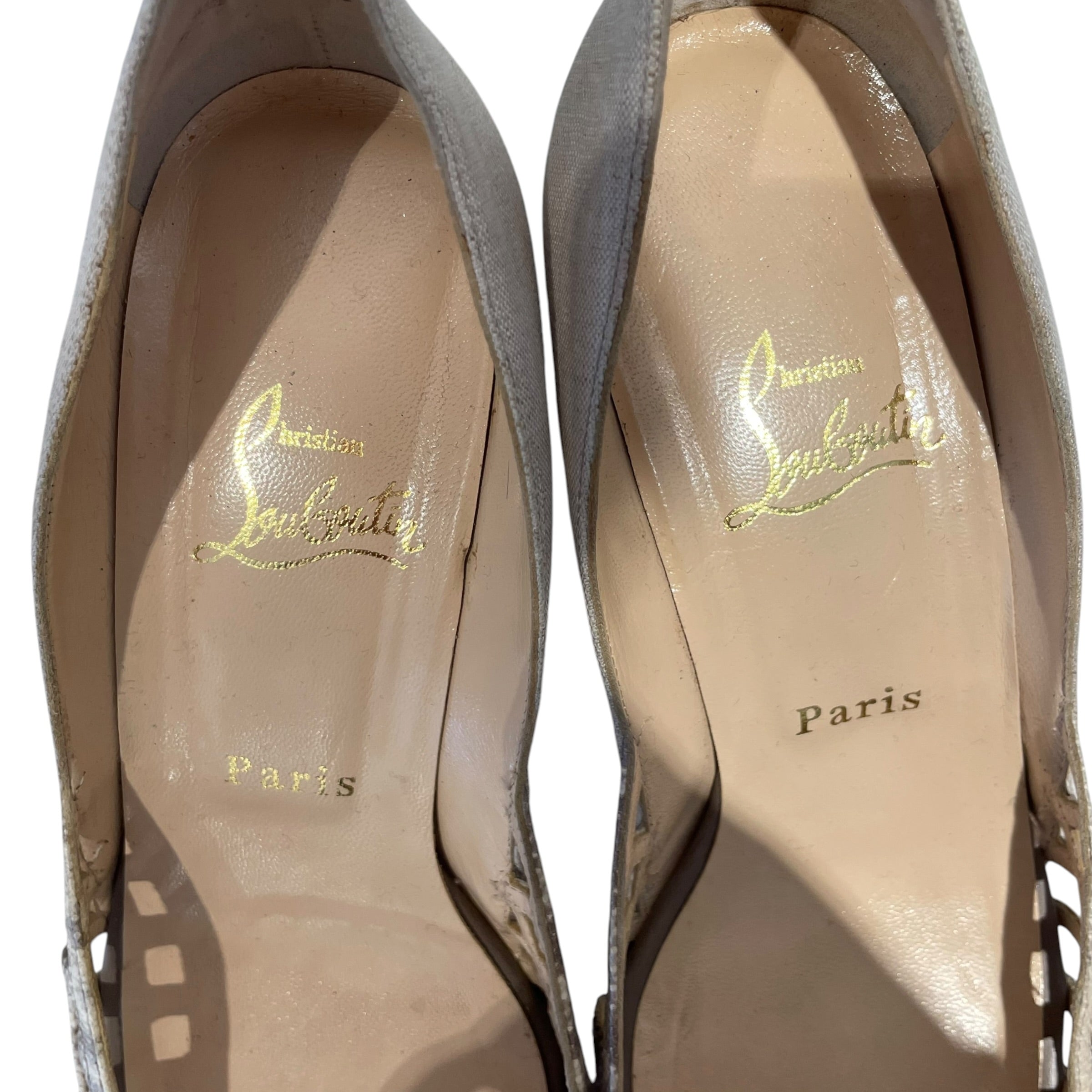 Christian Louboutin/Heels/EU 38/CRM/Fiere Peep-Toe view 5