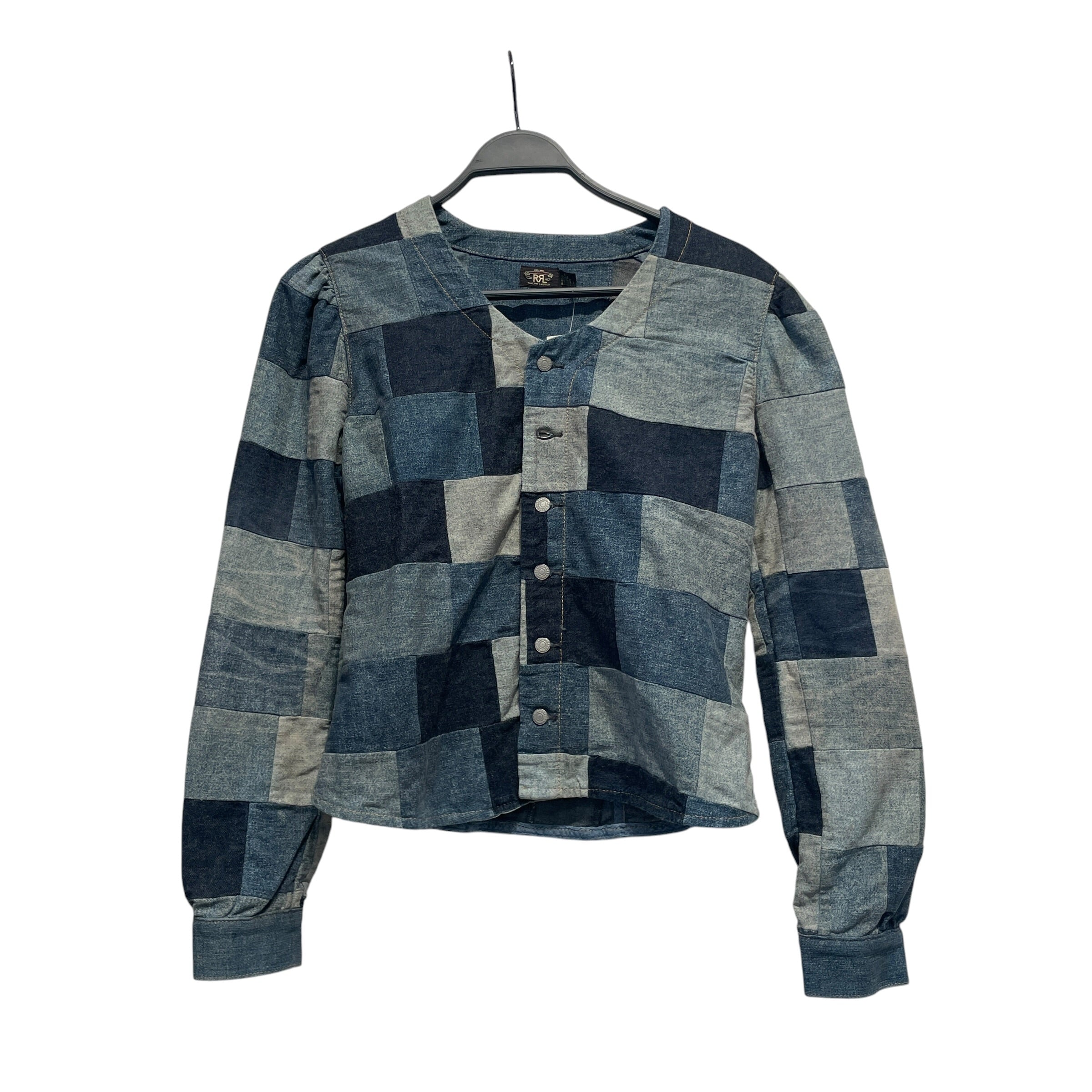 RRL/Denim Jkt/2/Denim/BLU/patch work view 1