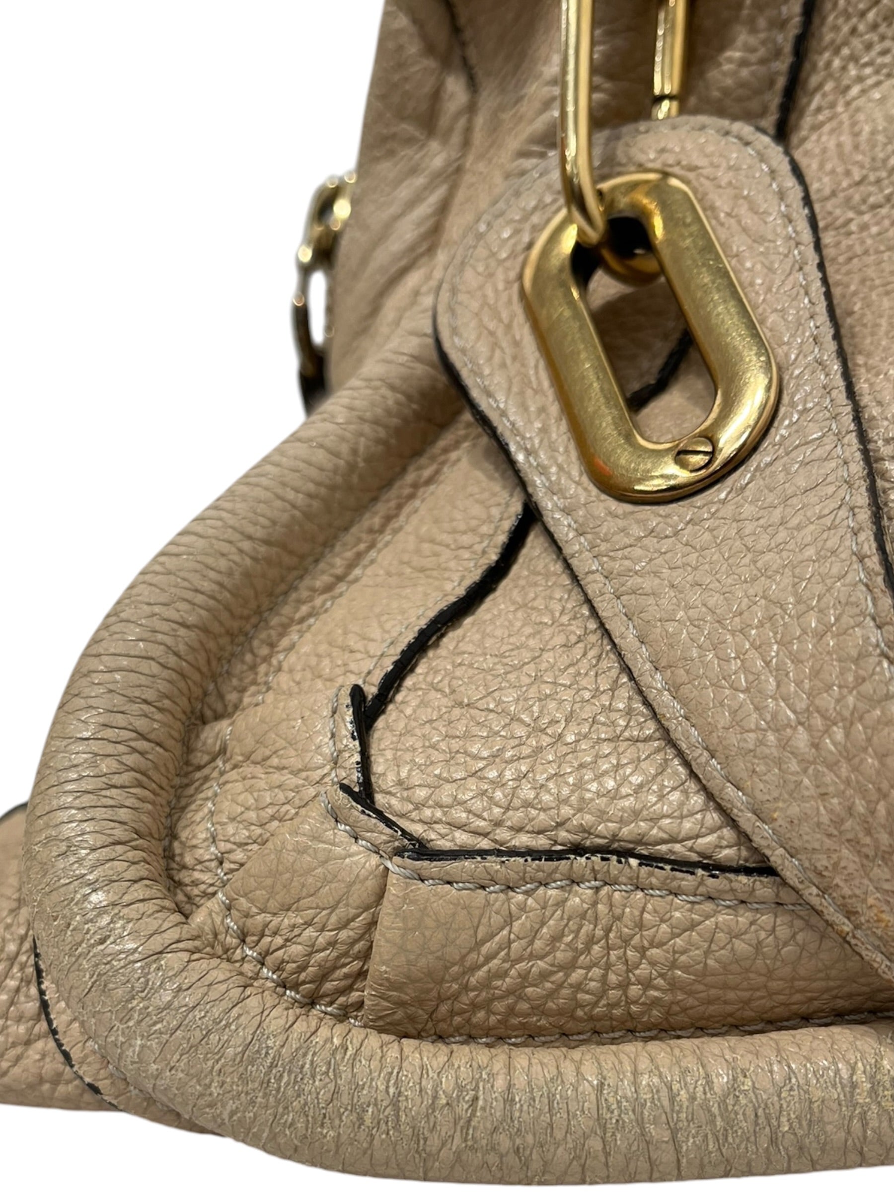 Chloe/Bag/Leather/BEG/PARATY BAG GOLD HARDWARE view 10