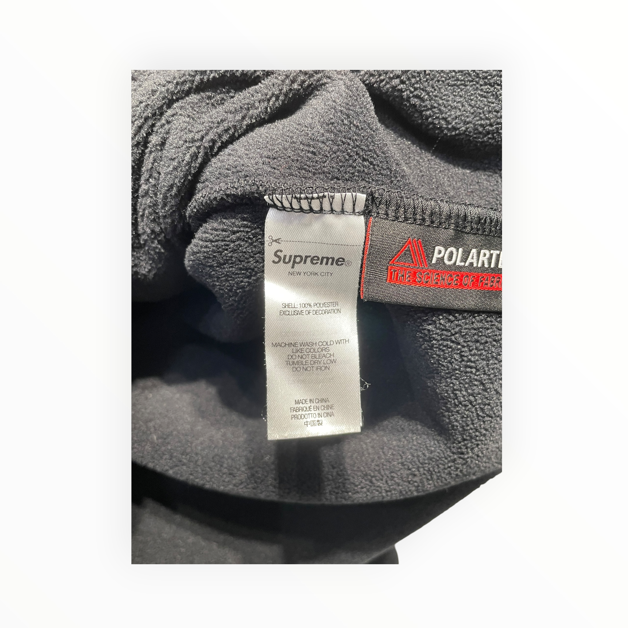 Supreme/Hoodie/L/Polyester/BLK/POLARTEK HOODIE view 4