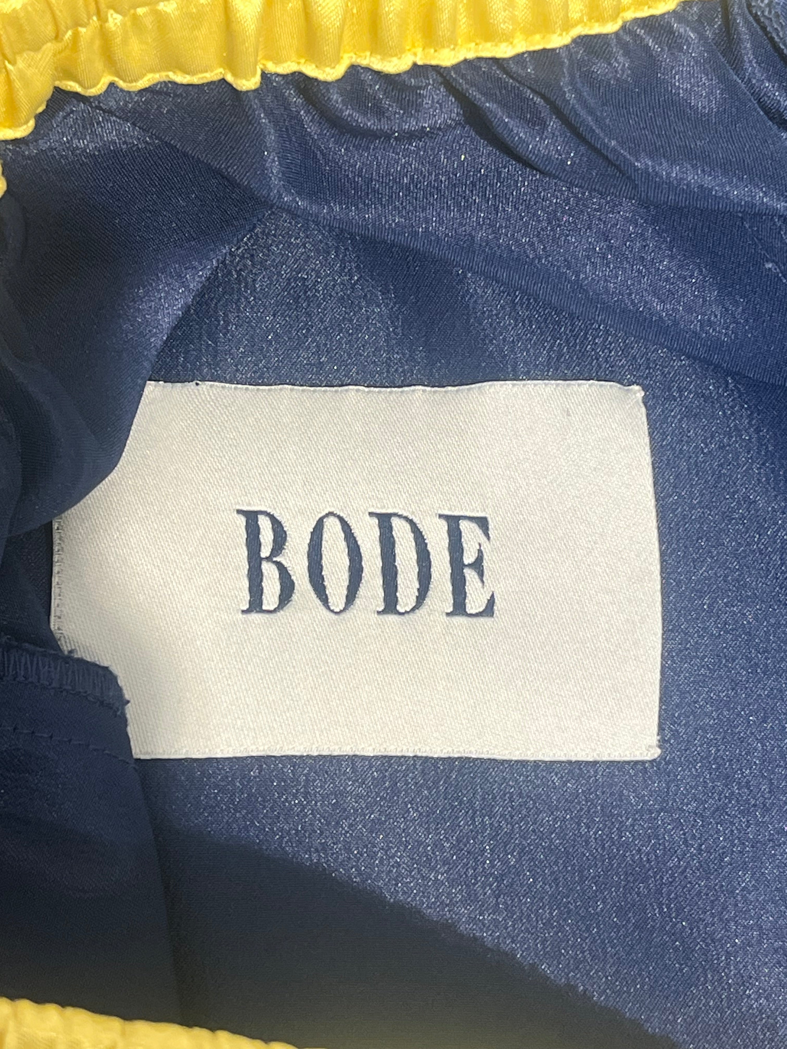 BODE/Shorts/L/Silk/NVY/Stripe/STADIUM BOXING SHORTS RED LOGO view 3