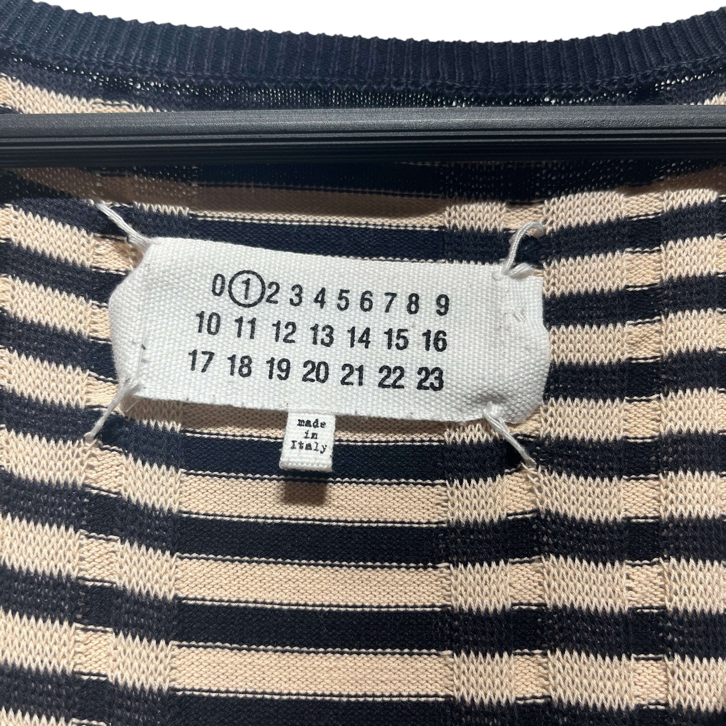 Maison Margiela/SL Dress/S/Stripe/Cotton/NVY/ view 4
