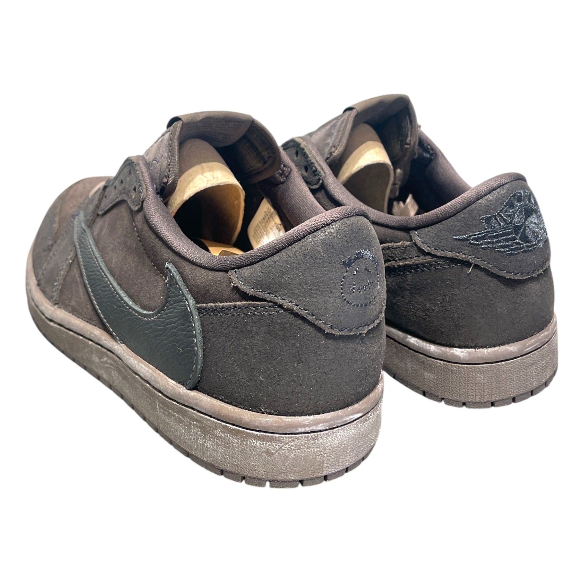 NIKE/TRAVIS SCOTT/Low-Sneakers/US 10.5/Suede/BRW/Jordan 1 Low Velvet Brown view 2