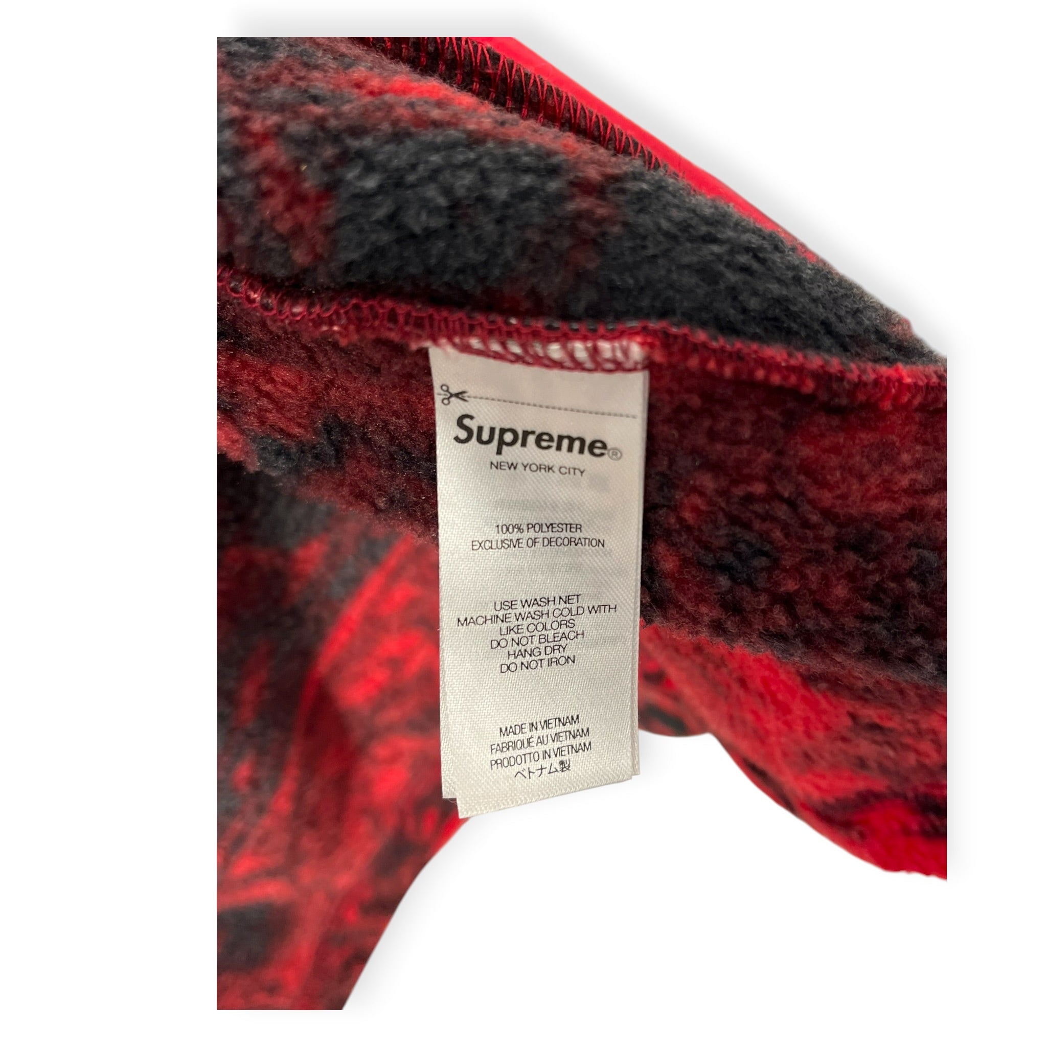 Supreme/Fleece Jkt/L/Polyester/RED/All Over Print/NEW YORK ALL OVER PRINT view 6