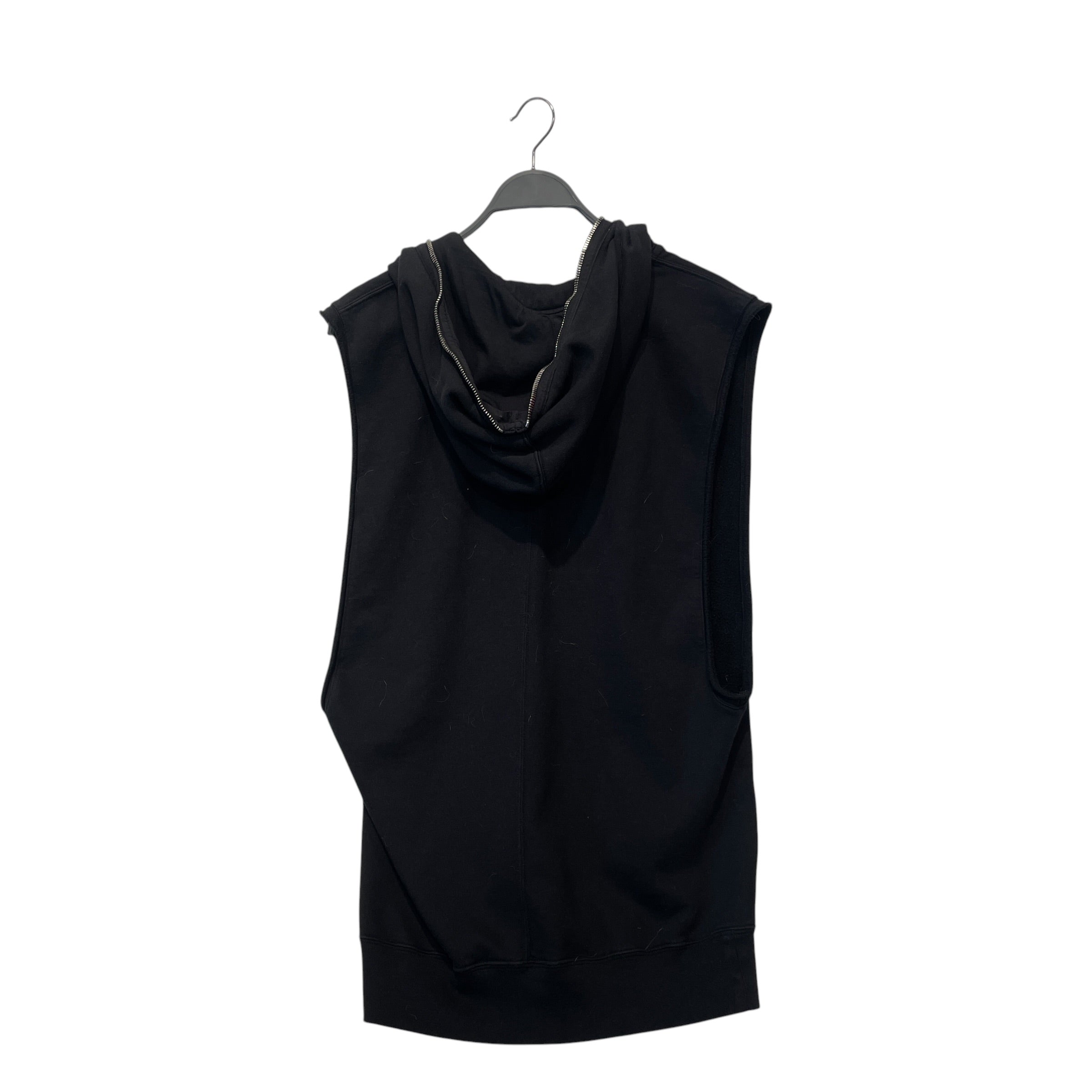 RICK OWENS DRKSHDW/Zip Up Hoodie/XS/Cotton/BLK/SLEEVELESS view 7