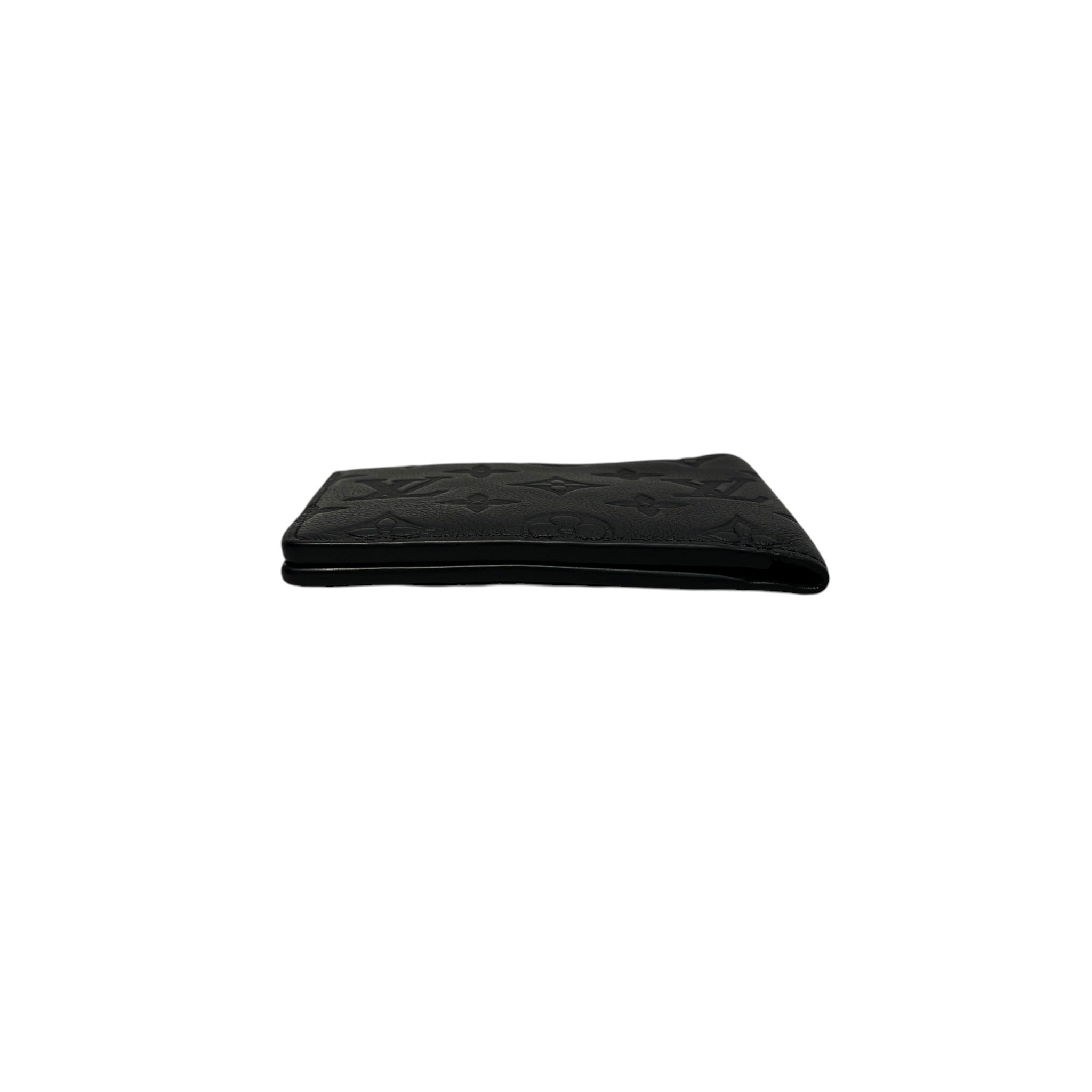 LOUIS VUITTON/Bifold Wallet/Monogram/Leather/BLK/MULTIPLE MONOGRAM SHADOW view 3