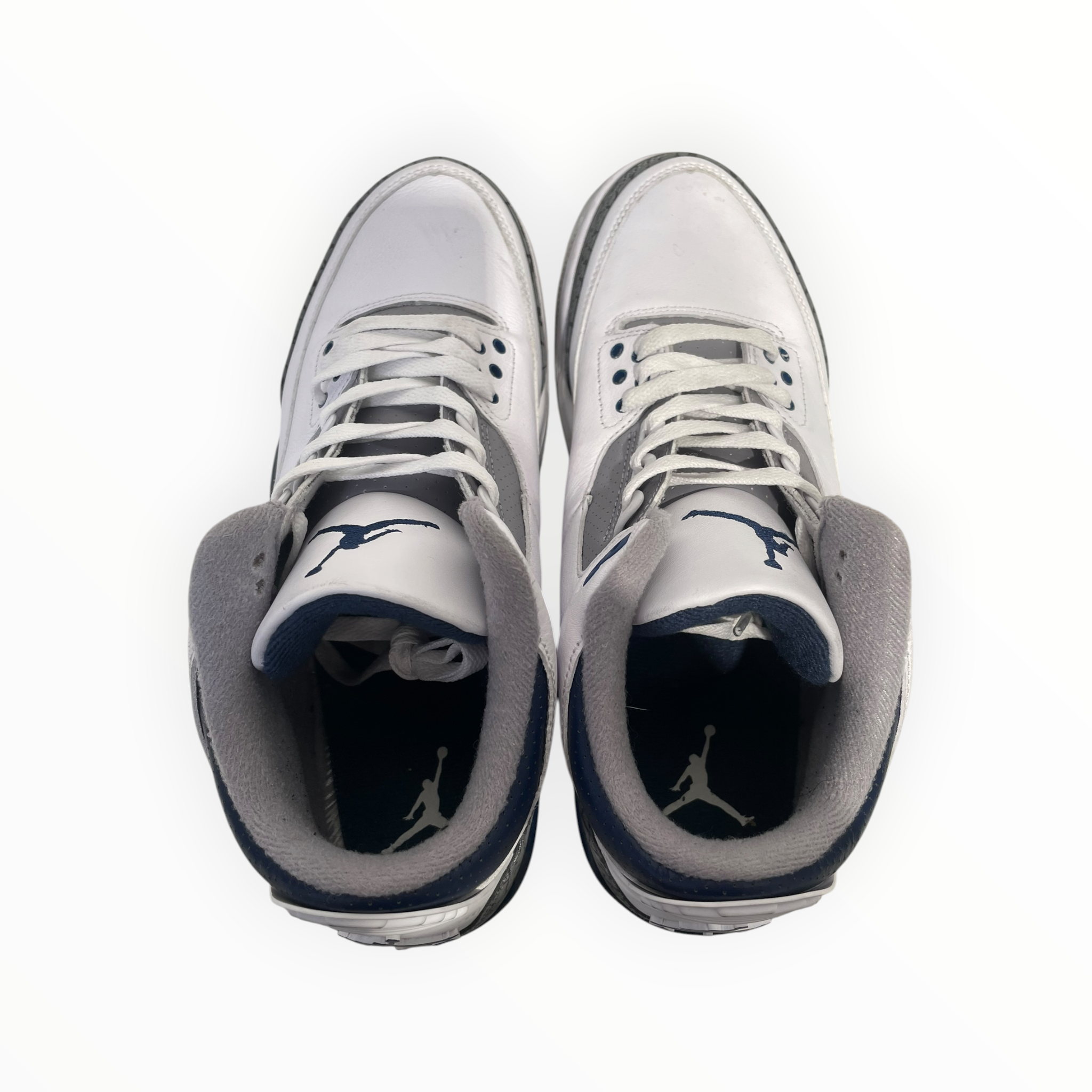 NIKE/AIR JORDAN 3 RETRO/Hi-Sneakers/US 9/Leather/NVY/CT8532-140 view 3