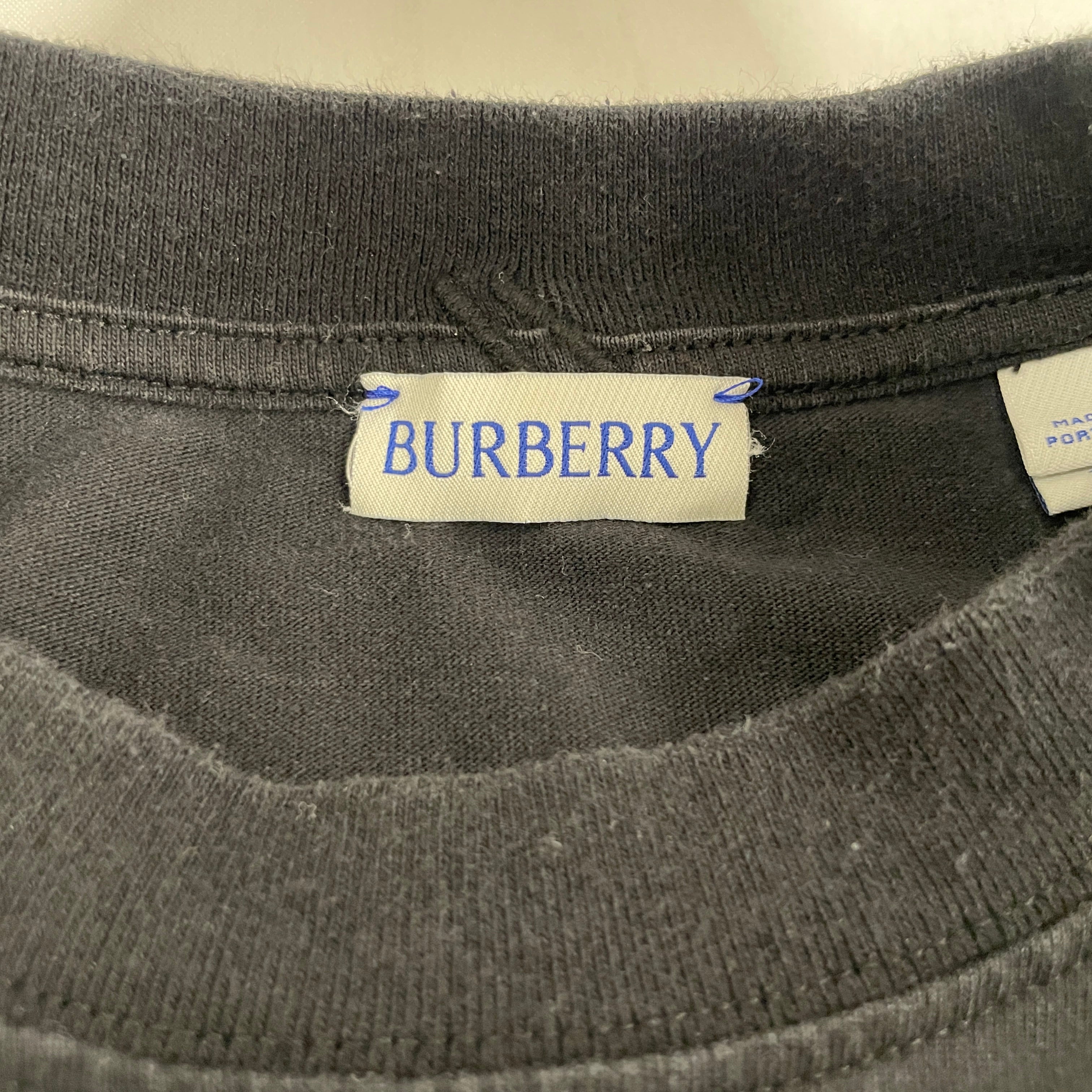 BURBERRY/T-Shirt/XL/Cotton/BLK/All Over Print/ view 3