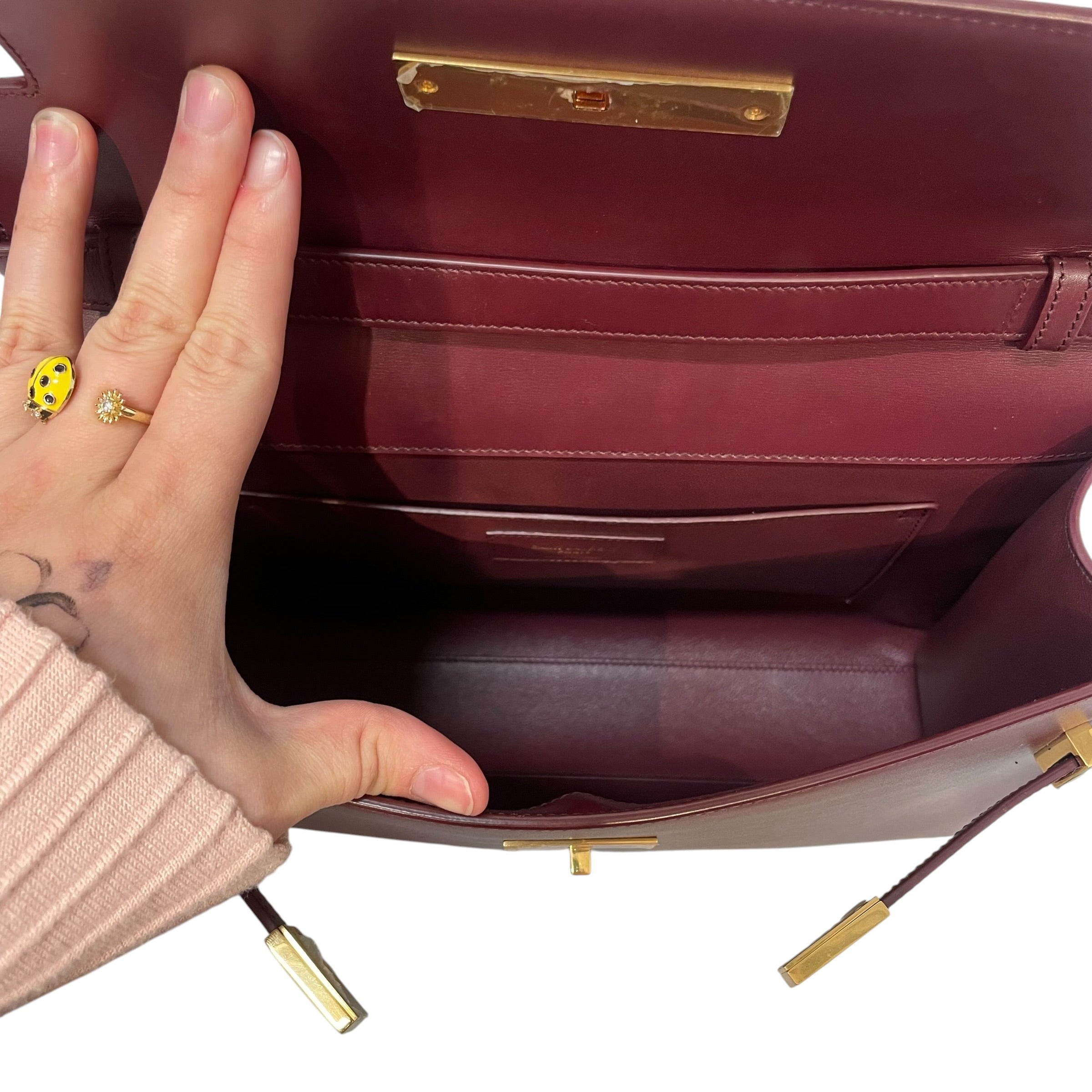 SAINT LAURENT/Cross Body Bag/Leather/BRD/MANHATTAN HAND view 4