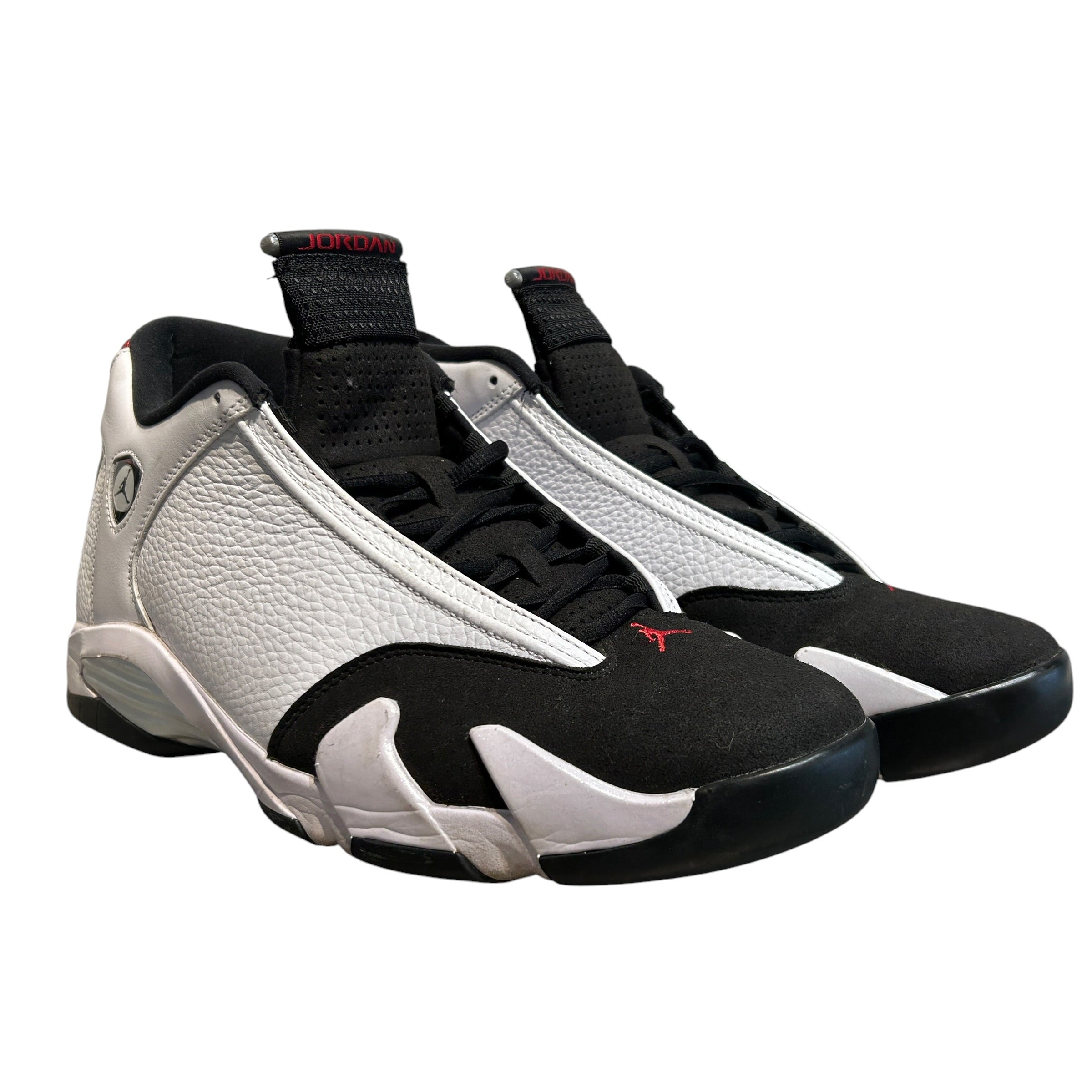 NIKE/Hi-Sneakers/US 13/Leather/WHT/Jordan 14 'Black Toe' view 1