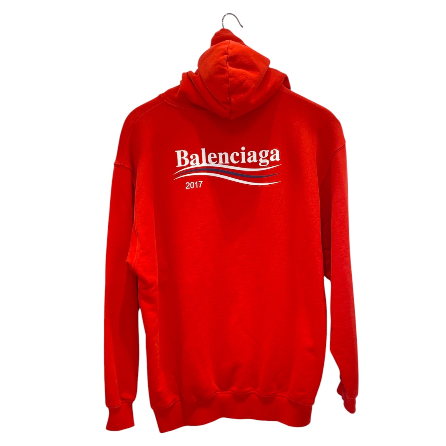 BALENCIAGA/Hoodie/XS/Cotton/RED/2017/ RED HOODIE view 2