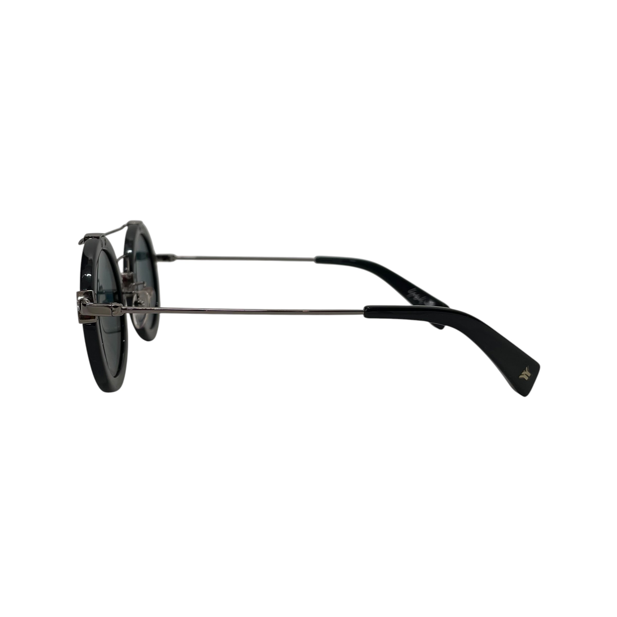 YOHJI YAMAMOTO/Sunglasses/Titanium/BLK/M's/ view 4