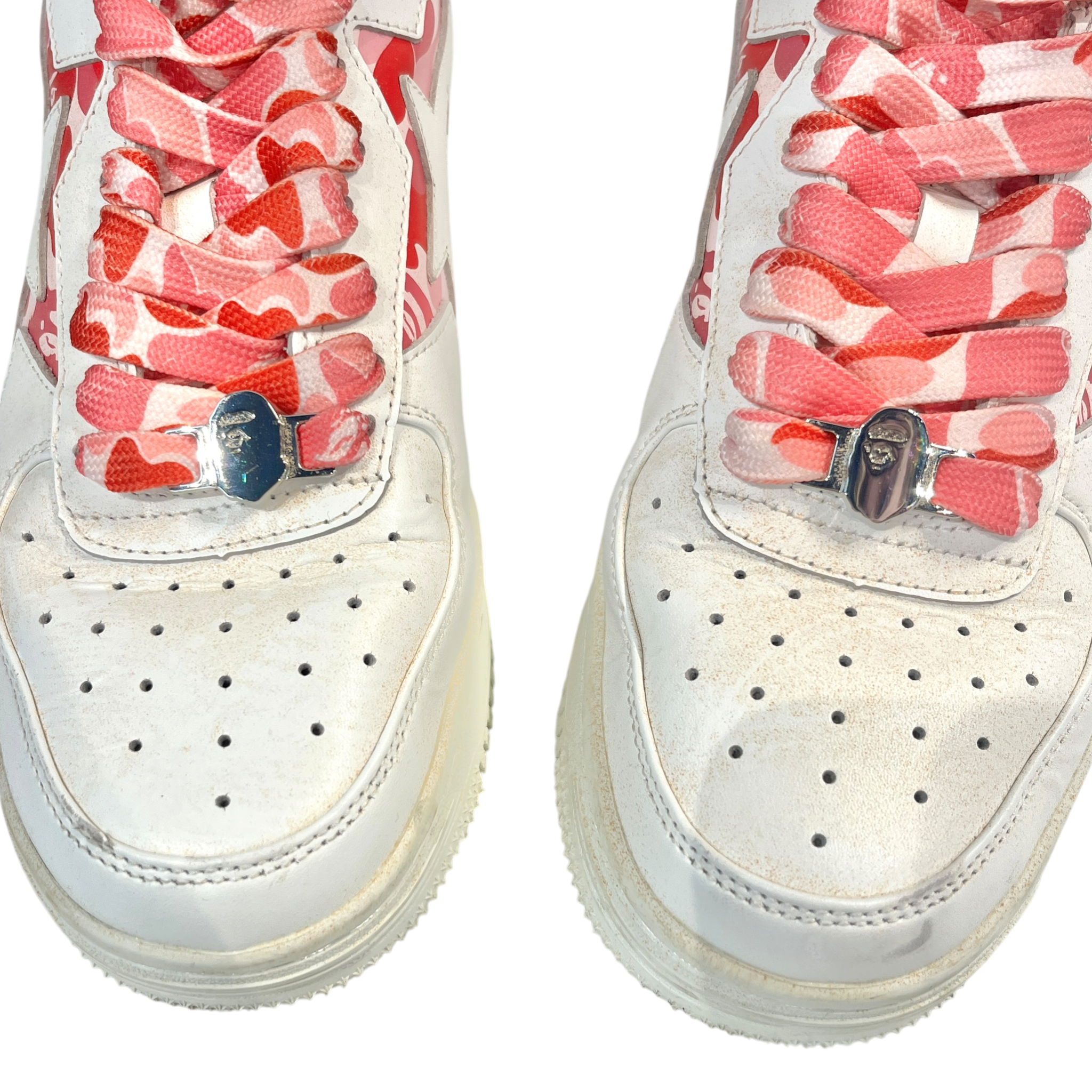BAPE STA!/Low-Sneakers/US 8/Camouflage/WHT/U-Tip/ view 4