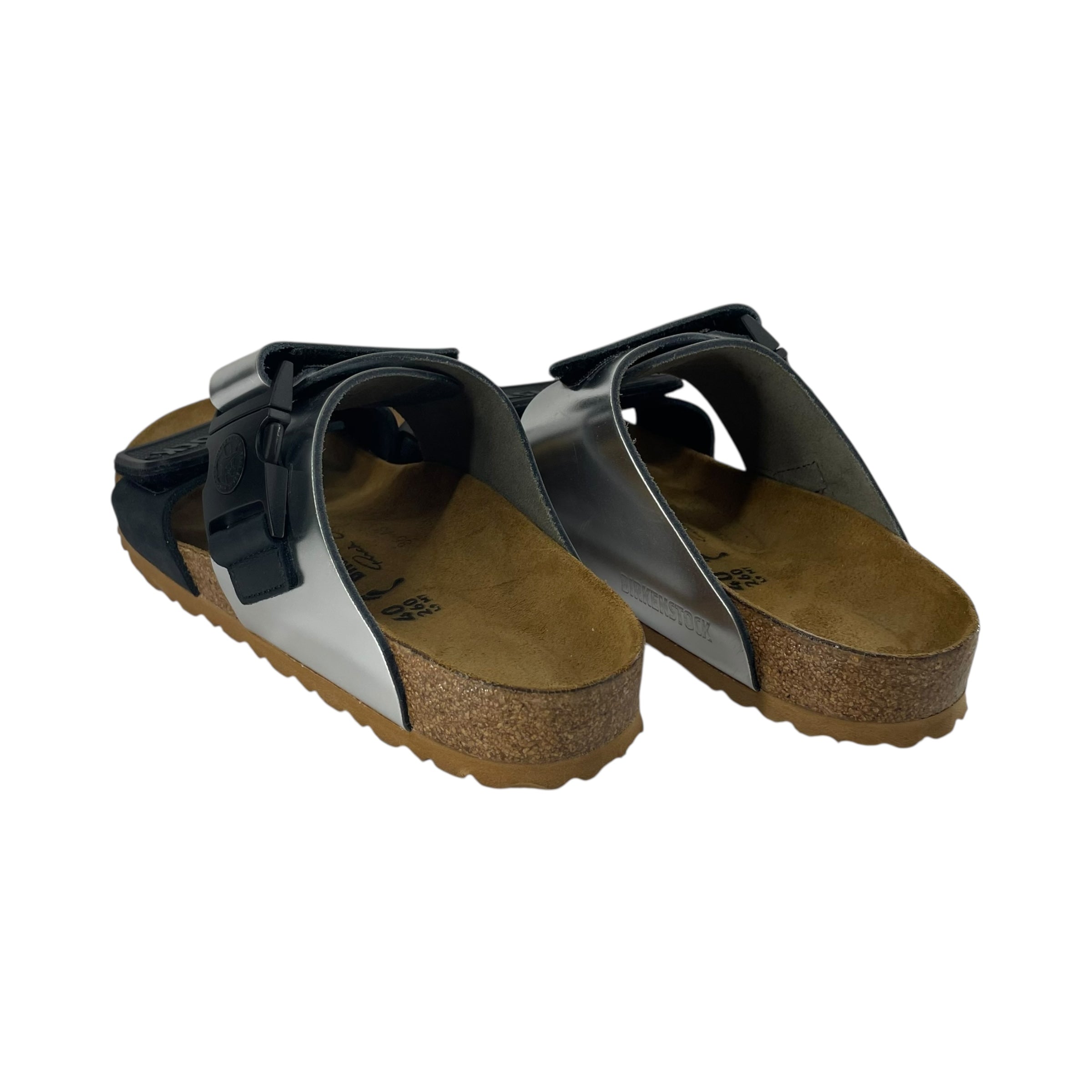 BIRKENSTOCK/Rick Owens/Sandals/EU 40/Leather/BLK/Open-Toe/SILVER view 2