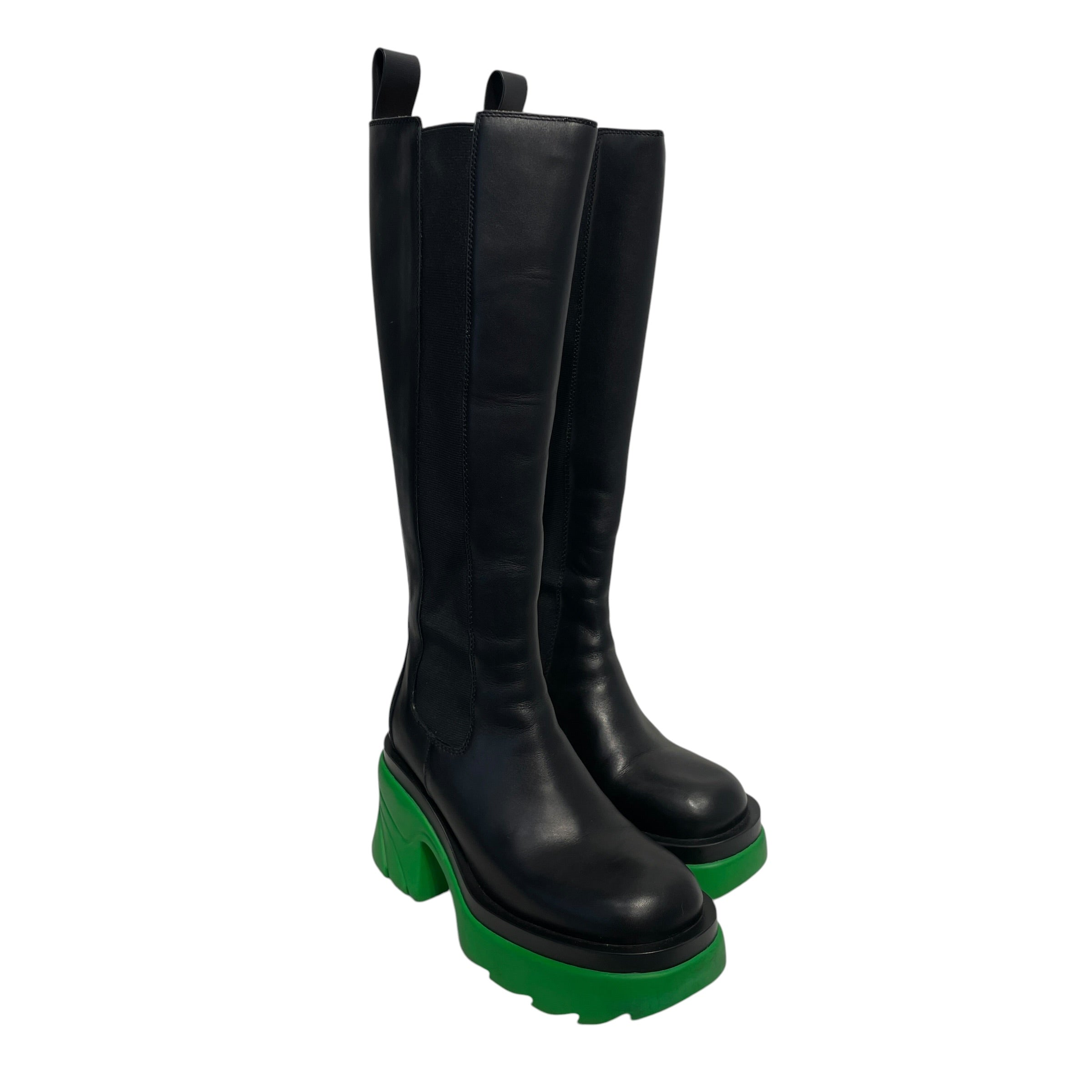 BOTTEGA VENETA/Boots/EU 37/Leather/BLK/BOTTOM view 1