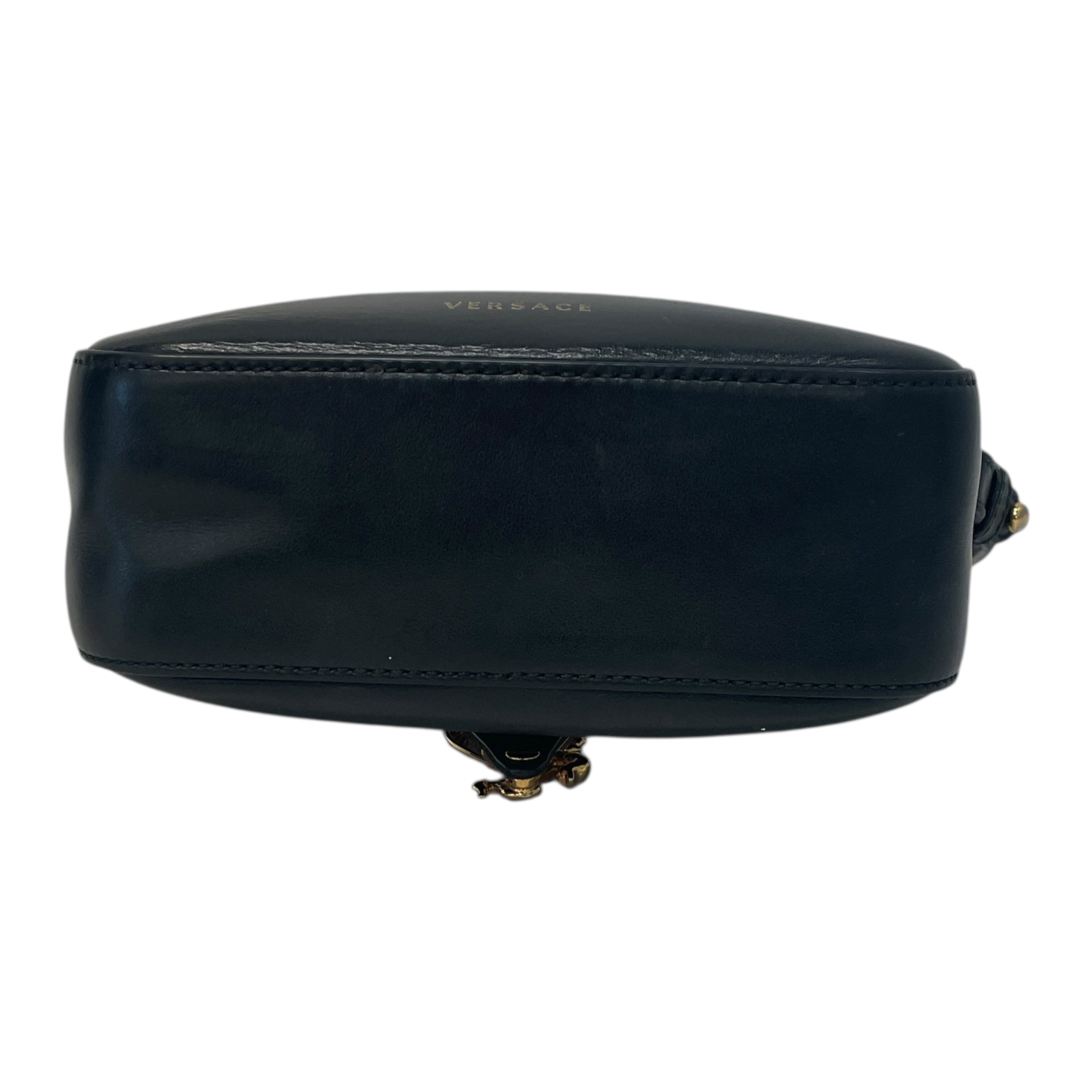 GIANNI VERSACE/Cross Body Bag/Leather/BLK/Vitello Virtus Camera Bag view 3