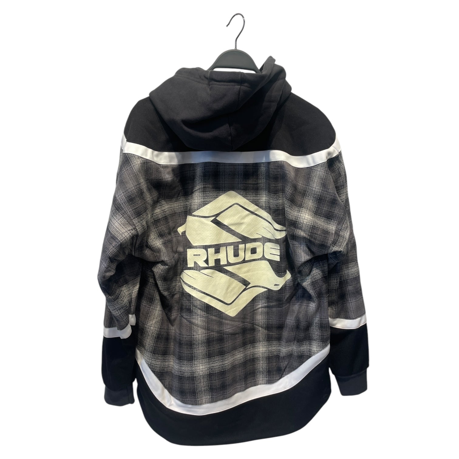 RHUDE/Blouson/S/Polyester/GRY/Plaid/ view 2