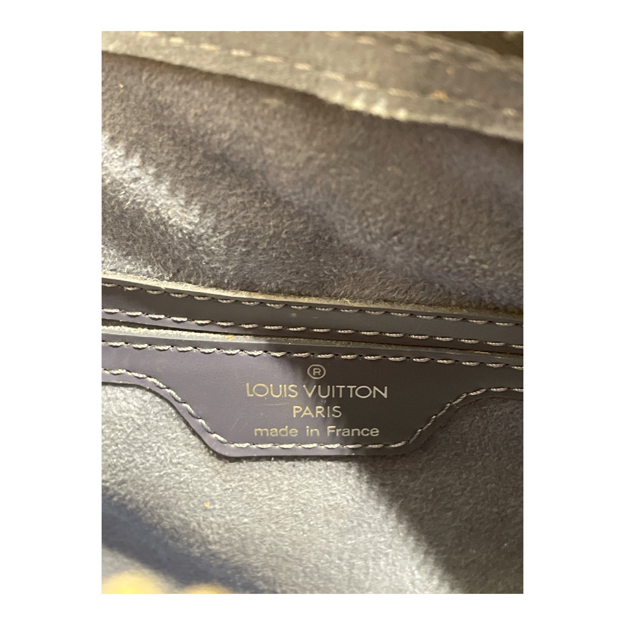 LOUIS VUITTON/Hand Bag/Stripe/BLU/EPI LEATHER SOUFFLOT BLUE view 4