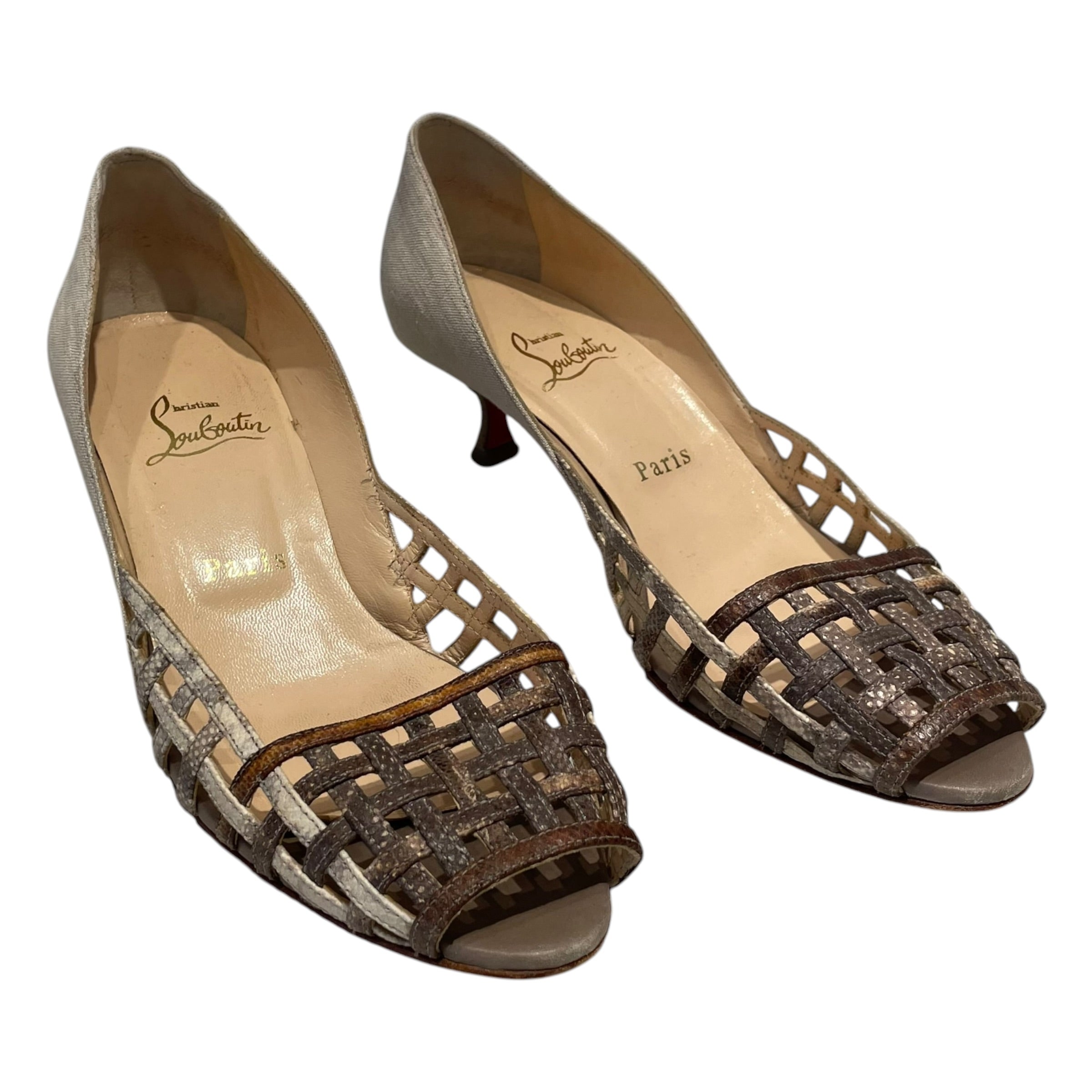 Christian Louboutin/Heels/EU 38/CRM/Fiere Peep-Toe view 1