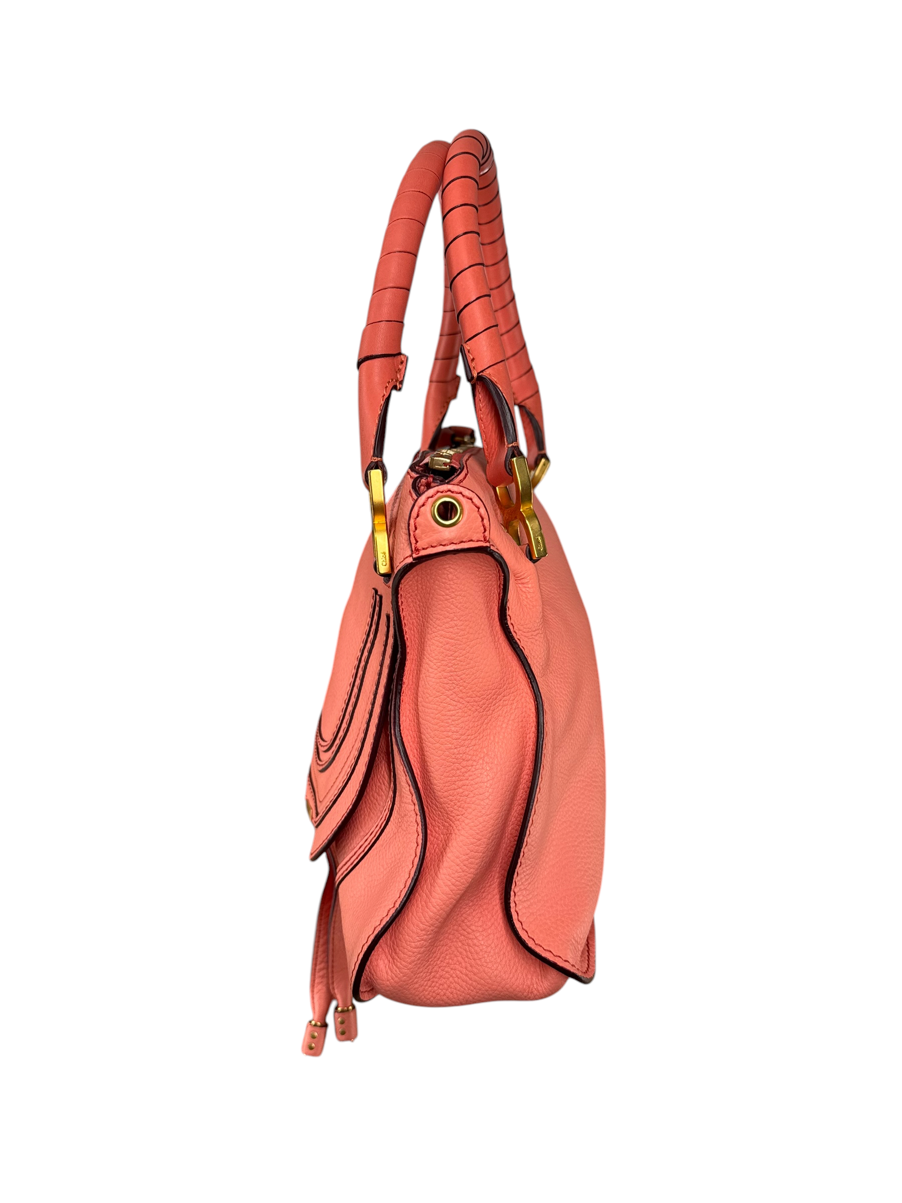 Chloe/Bag/Leather/PNK/SALMON PINK MARCIE SATCHEL view 2