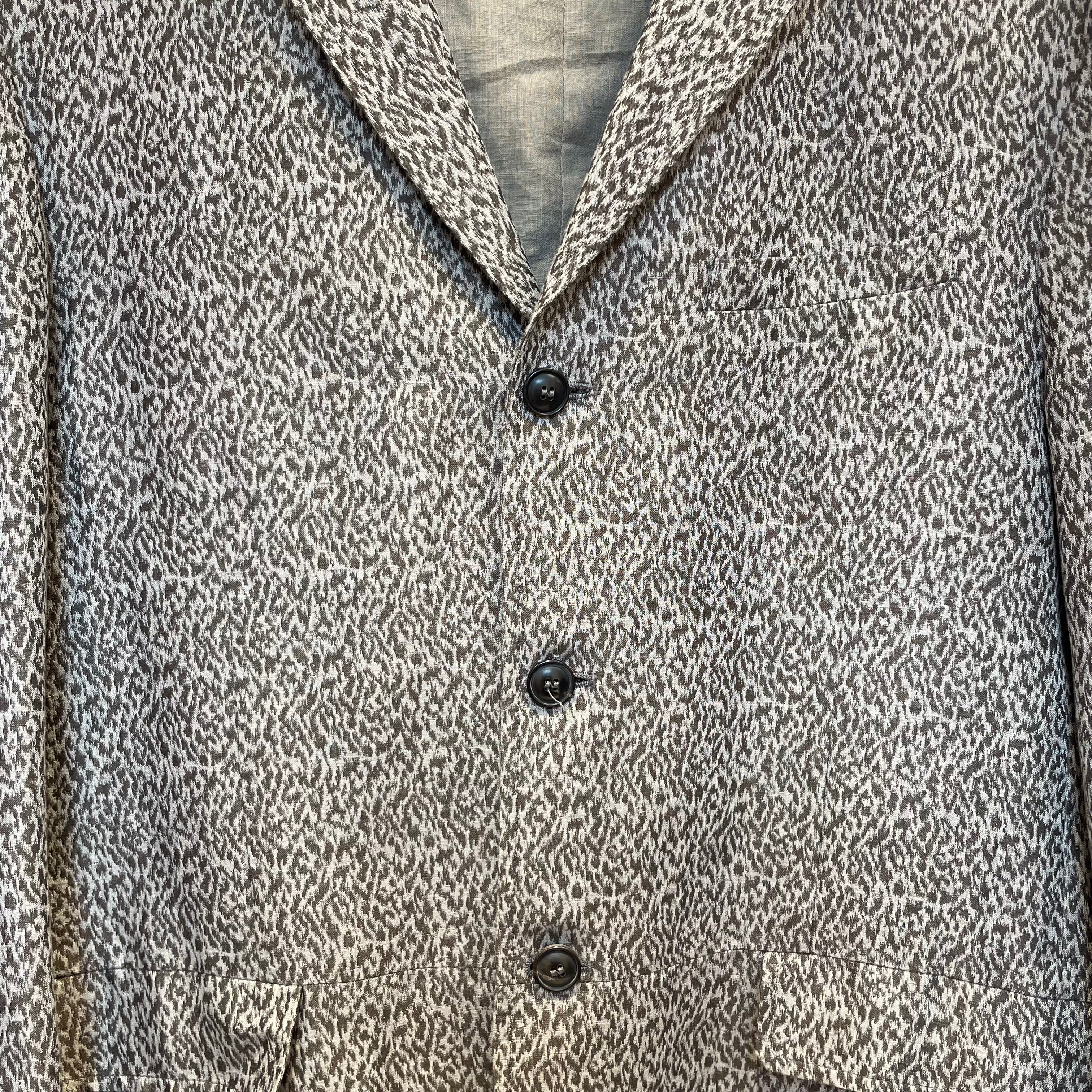 john varvatos/Jacket/52/Wool/GRY/Animal Pattern/ANIMAL PRINT view 3