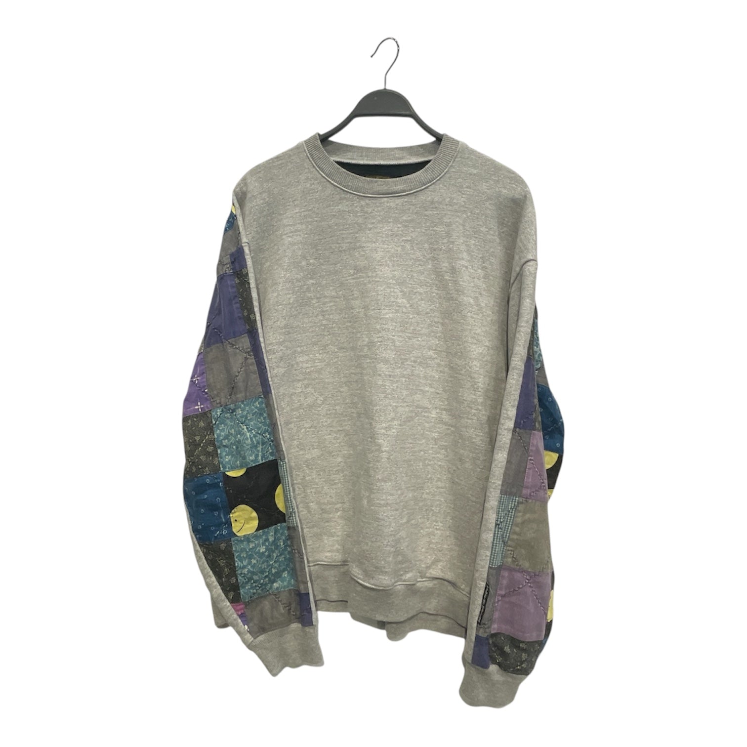 KAPITAL/Sweater/L/Paisley/Cotton/GRY/QUILTED BACK PANEL view 1