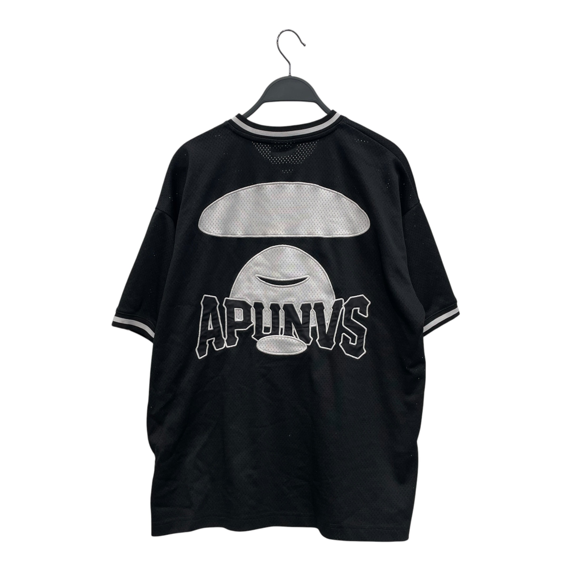 AAPE BY A BATHING APE/T-Shirt/M/Nylon/BLK/Graphic/AAPE UNVS JERSEY view 2