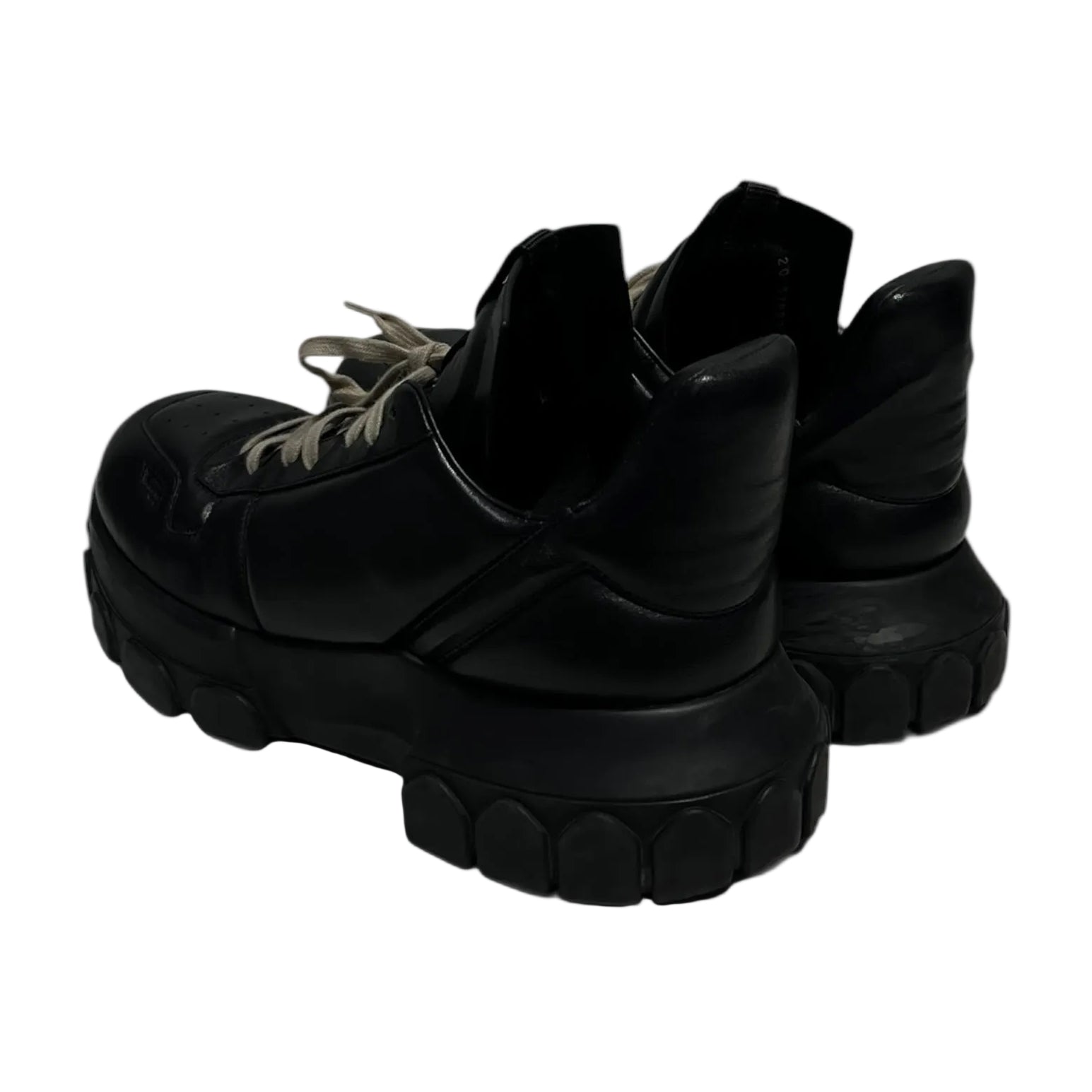 Rick Owens/Low-Sneakers/EU 44/Leather/BLK/Maximal Tractor view 2