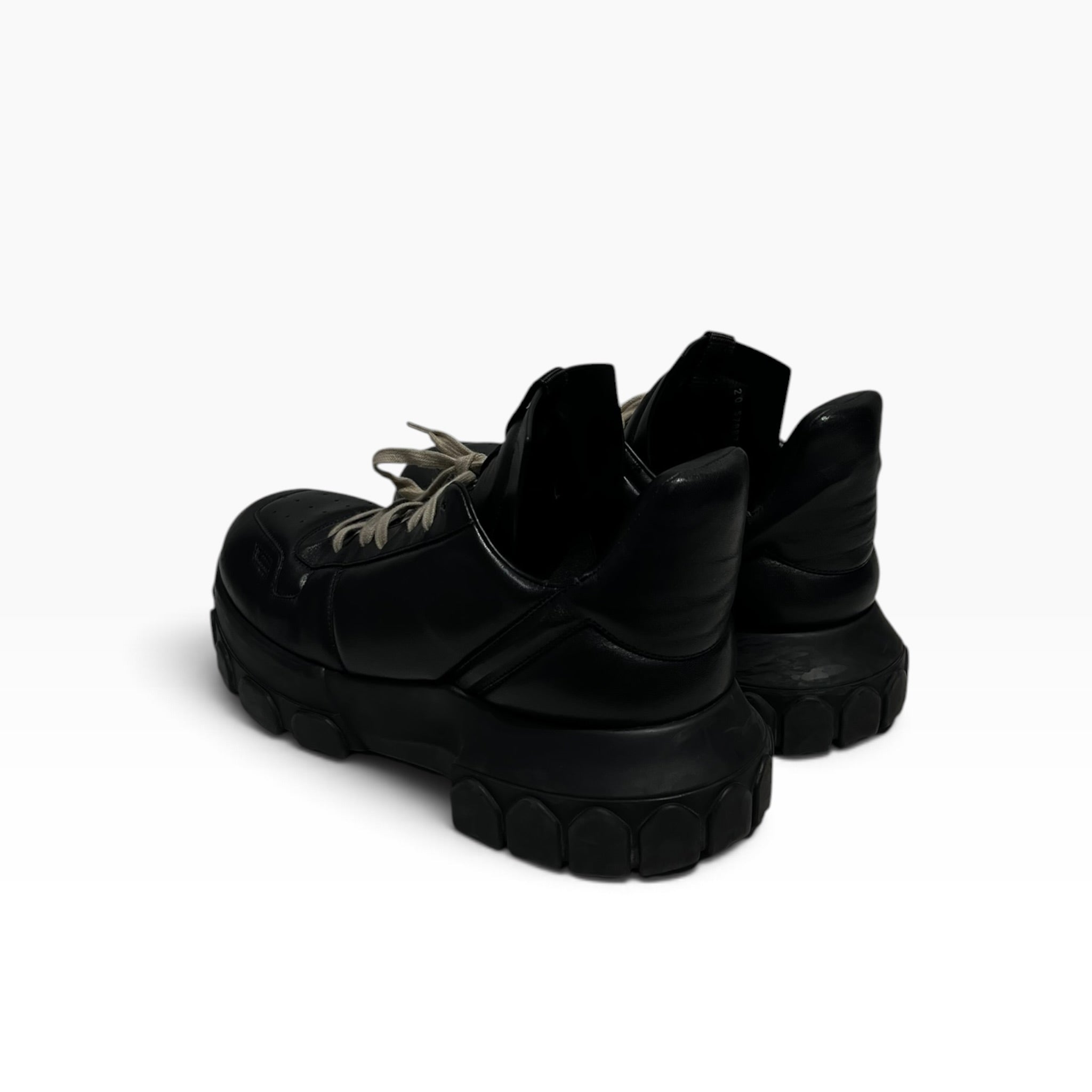 Rick Owens/Low-Sneakers/EU 44/Leather/BLK/Maximal Tractor view 2