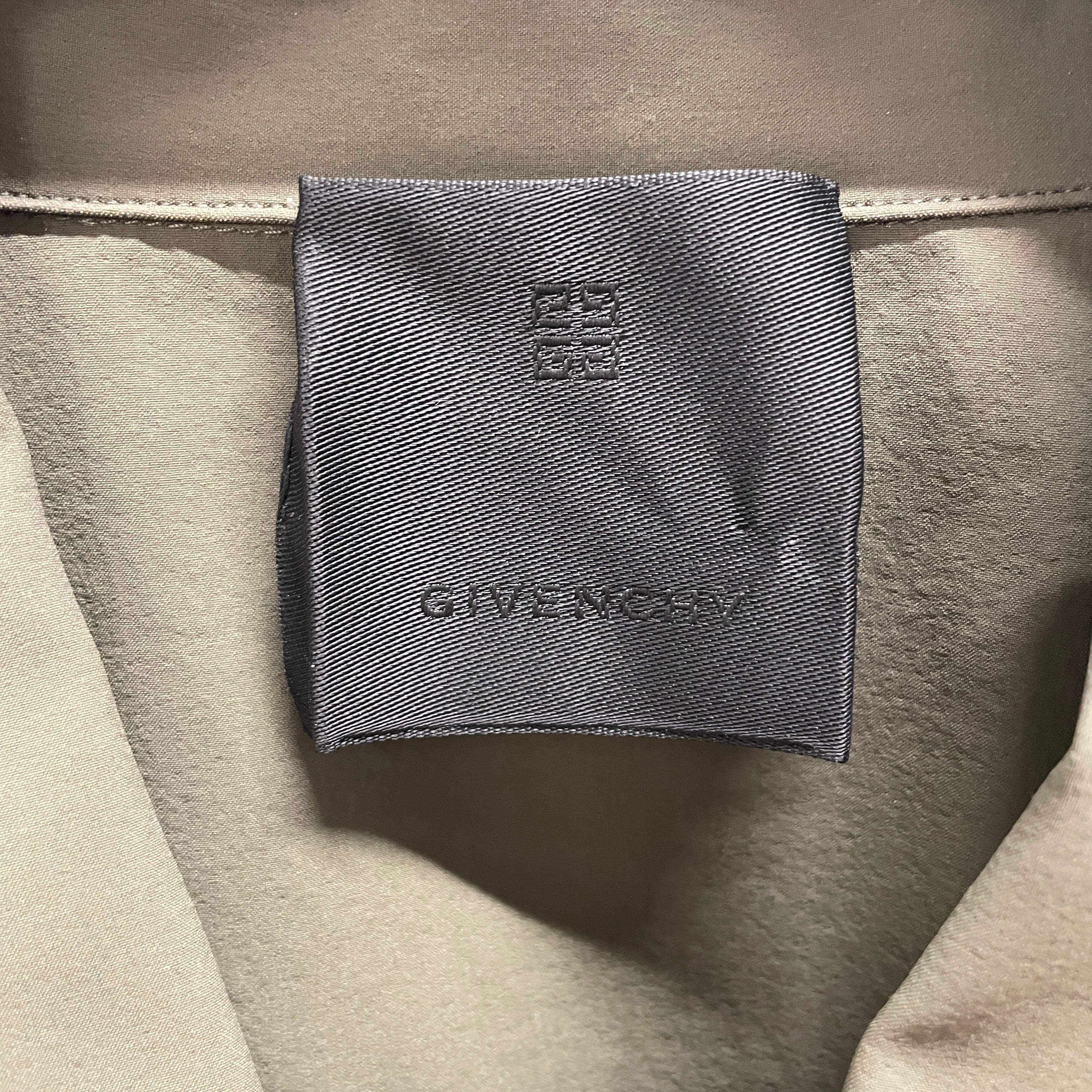 GIVENCHY/3|4S Shirt/M/Cotton/GRN/GIVENCHY PKT TXT view 3