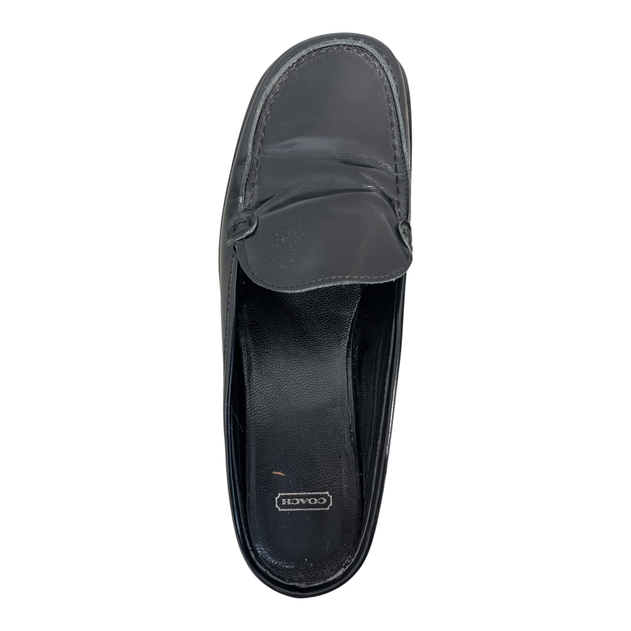 COACH/Loafers/US 7.5/Leather/BLK/BLACK LEATHER LOAFERS view 6