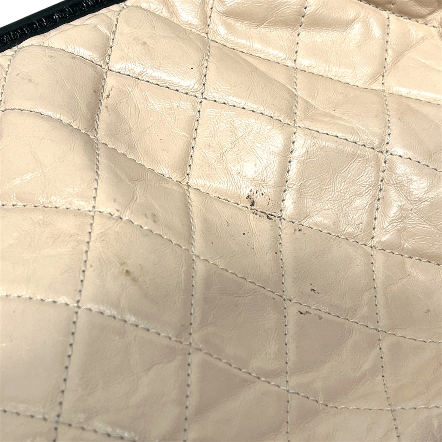 CHANEL/Cross Body Bag/Leather/BEG/large gabrielle hobo/ blk/beig view 5
