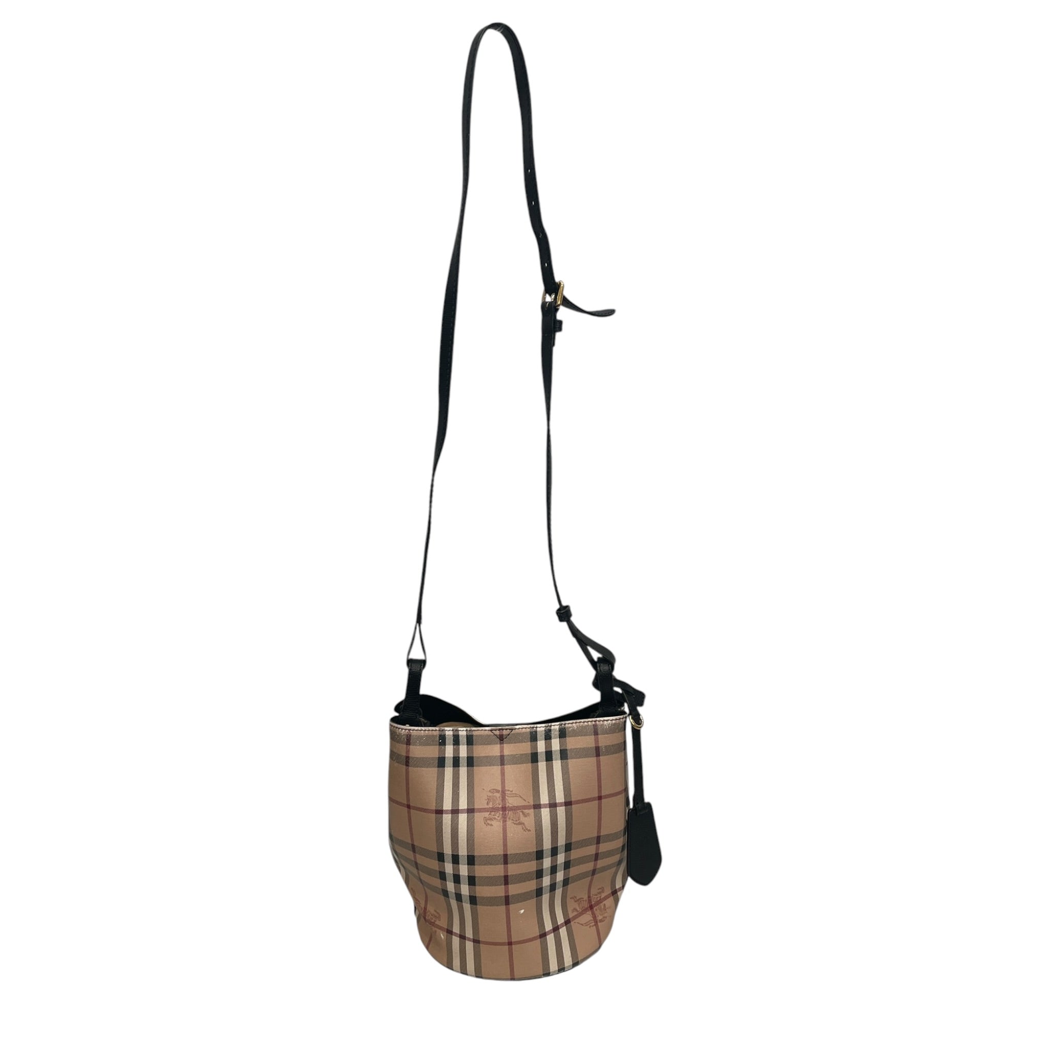 BURBERRY LONDON/Hand Bag/Plaid/Leather/BEG/BURBERRY CHECK CROSSBODY view 1