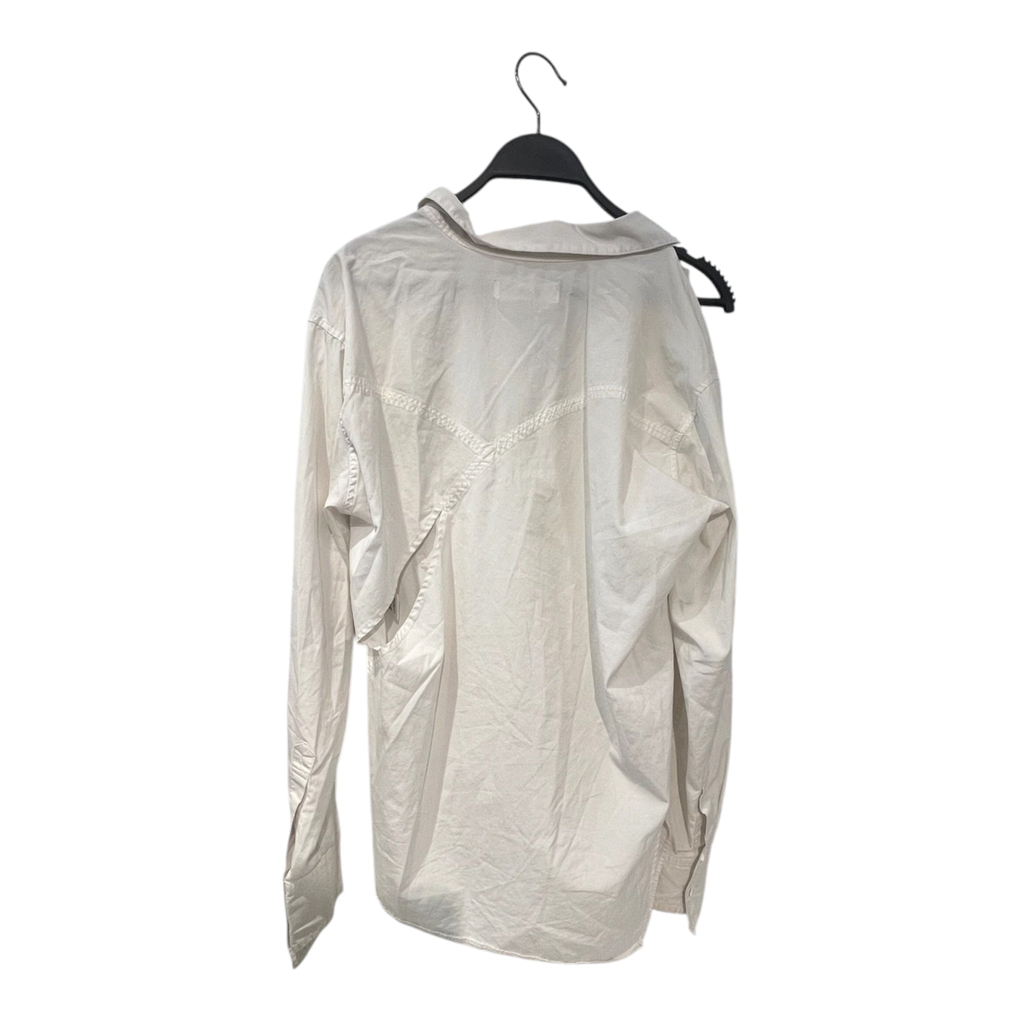 sulvam/SL Blouse/Cotton/WHT/ASYMMETRICIAL BUT UPSP-B02-001 view 1