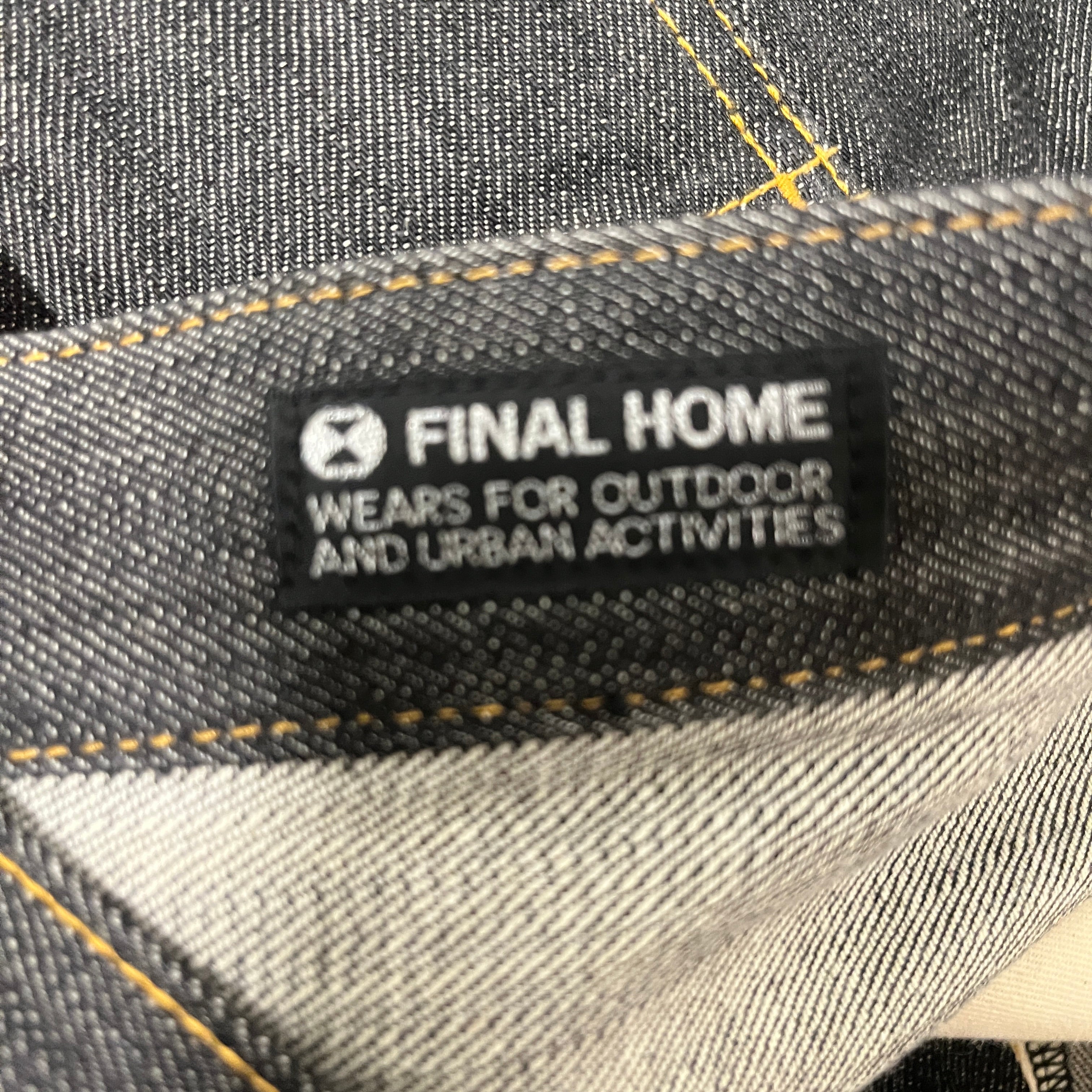 FINAL HOME/Straight Pants/M/Denim/IDG/Button Fly/RAW DENIM view 3