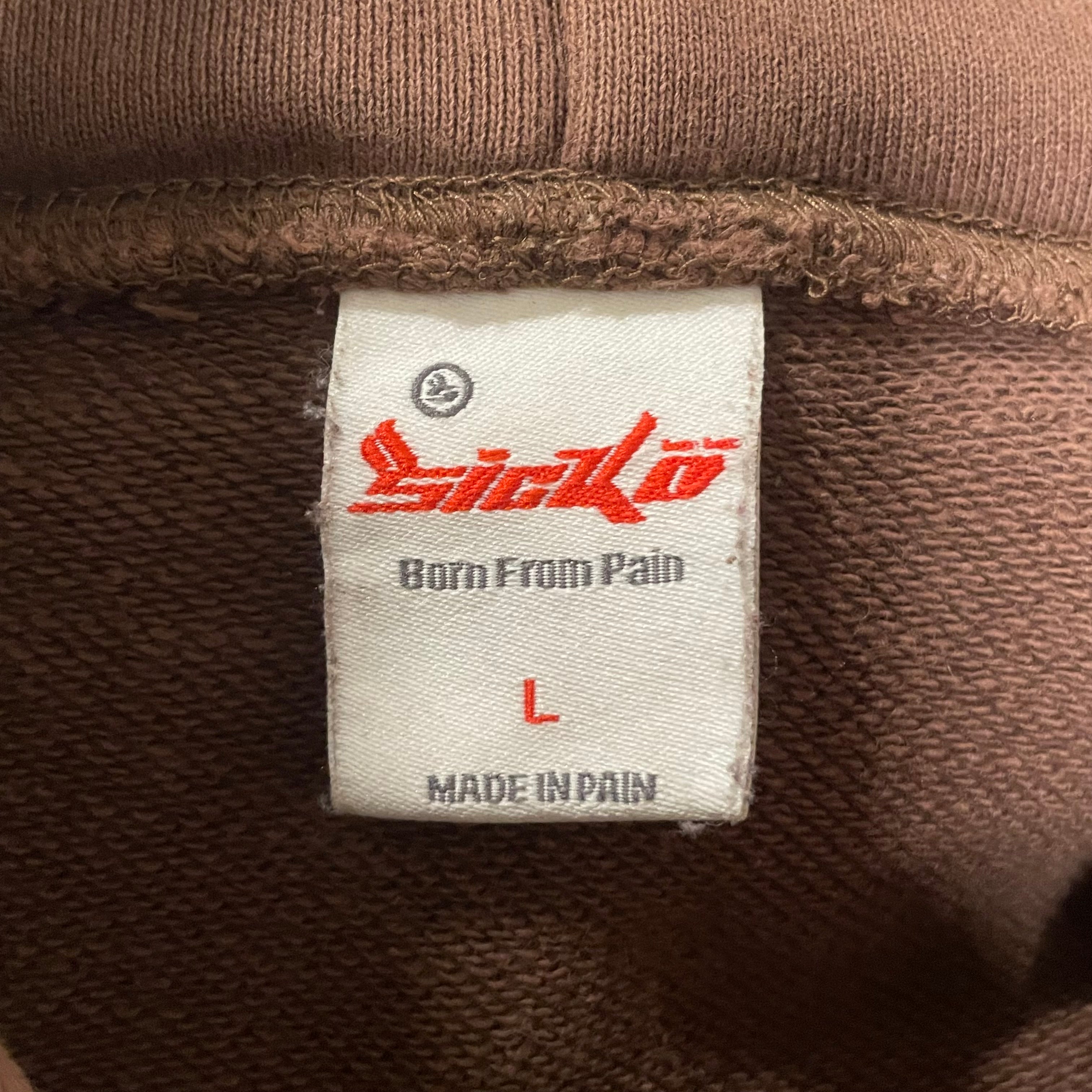 sicko/Hoodie/L/Cotton/BRW/BORN FROM PAIN view 3