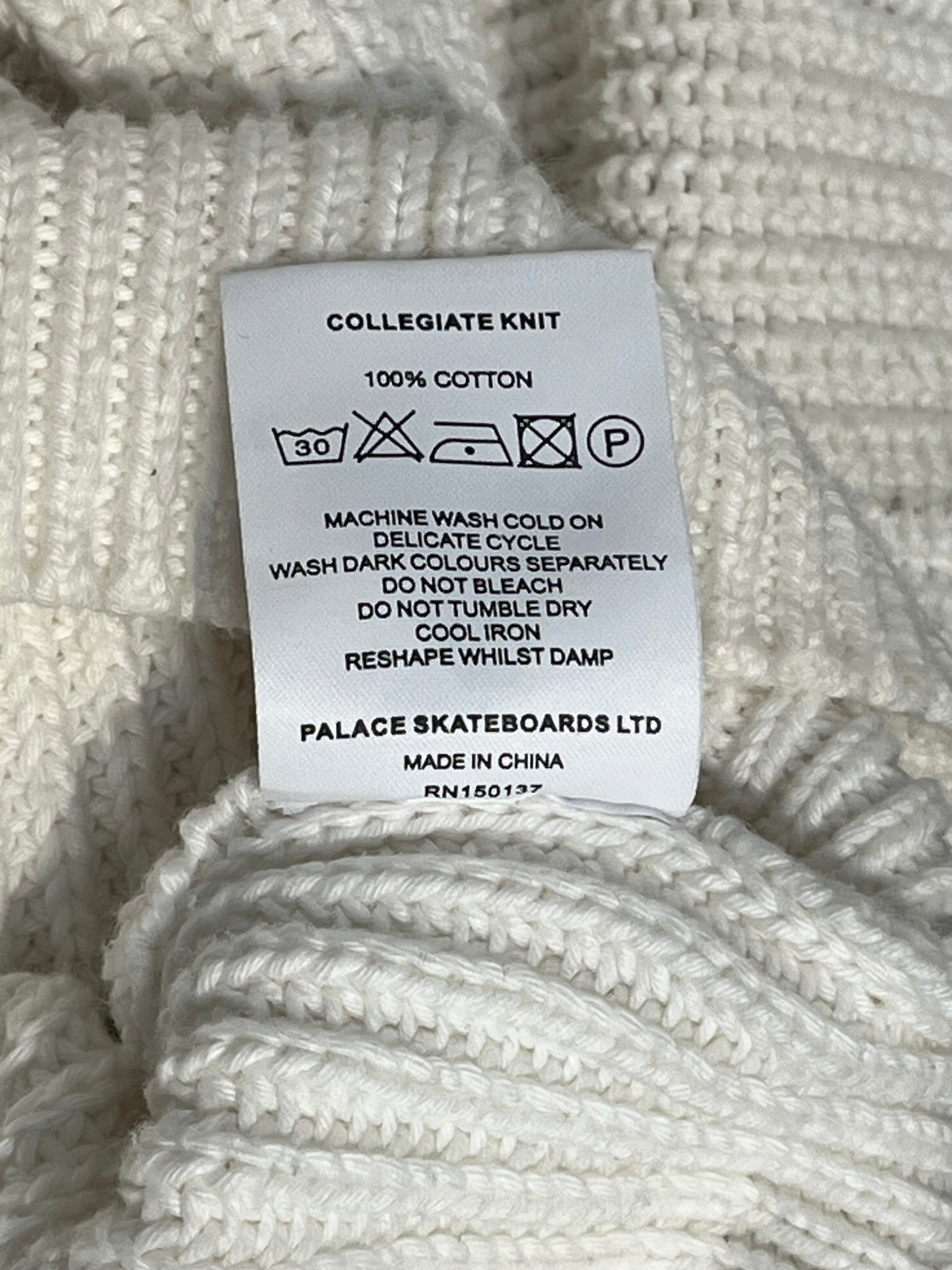 PALACE/Sweatshirt/L/Nylon/WHT/WHITE KNITTED SWEATER view 6