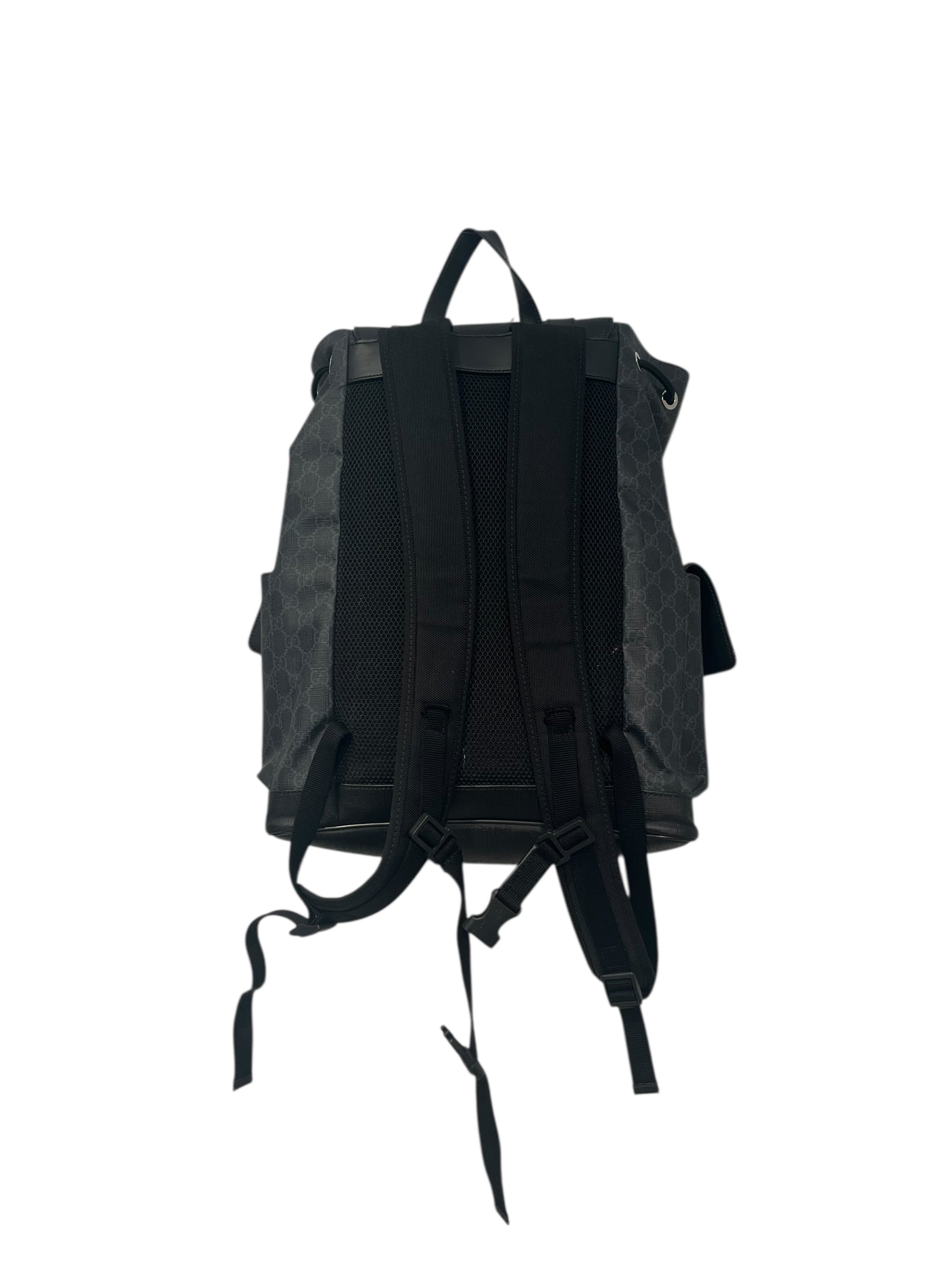 GUCCI/Backpack/All Over Print/Leather/BLK/495563 view 2