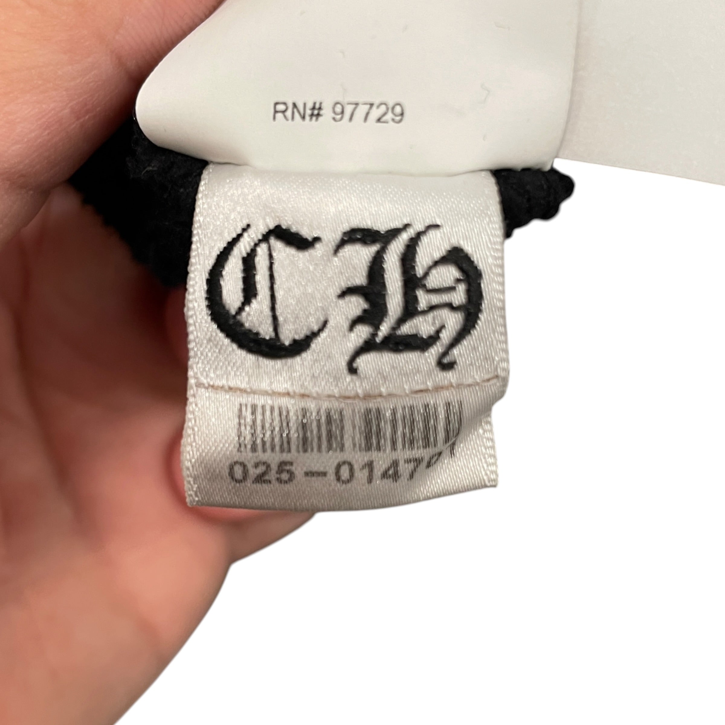 CHROME HEARTS/Sweatshirt/M/Cotton/BLK/VERTICAL LOGO RIGHT SIDE view 3