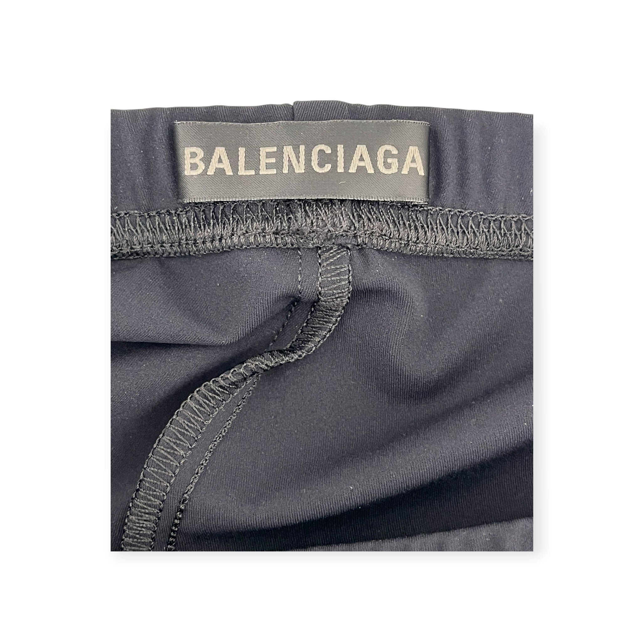 BALENCIAGA/Bottoms/38/Polyester/BLK/ANATOMICAL HEELED PANTS view 9
