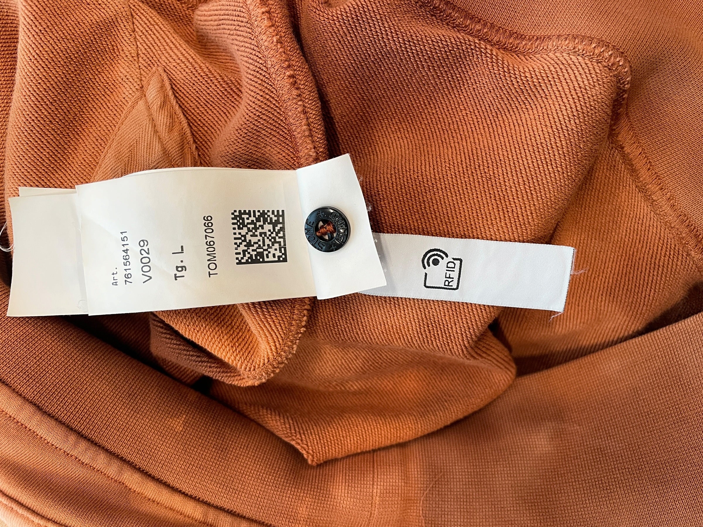 STONE ISLAND/Hoodie/L/Cotton/ORN/DYE WASHED HOODIE view 9