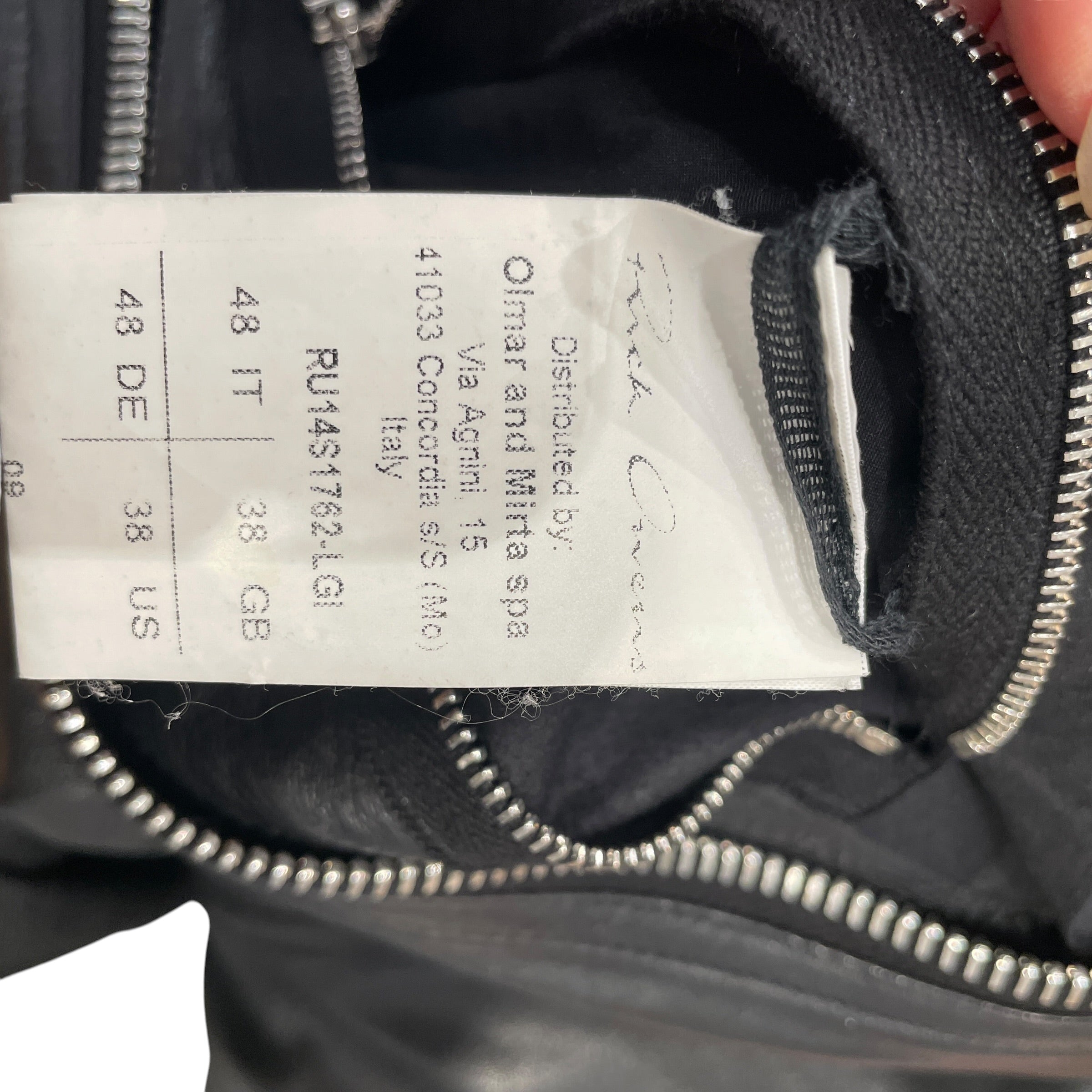 Rick Owens/Leather Jkt/48/Leather/BLK/MOLLINO JACKET view 6