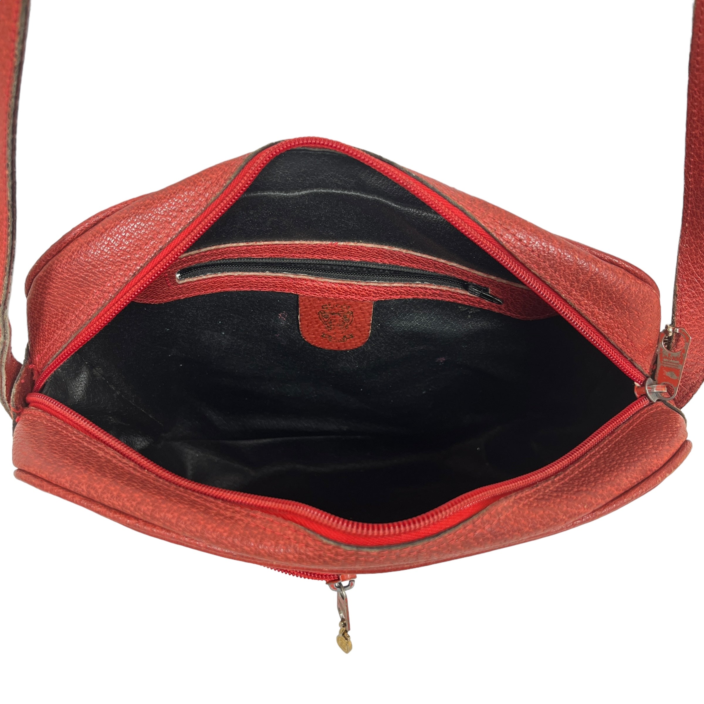 GUCCI/Cross Body Bag/Leather/RED/Vintage view 5