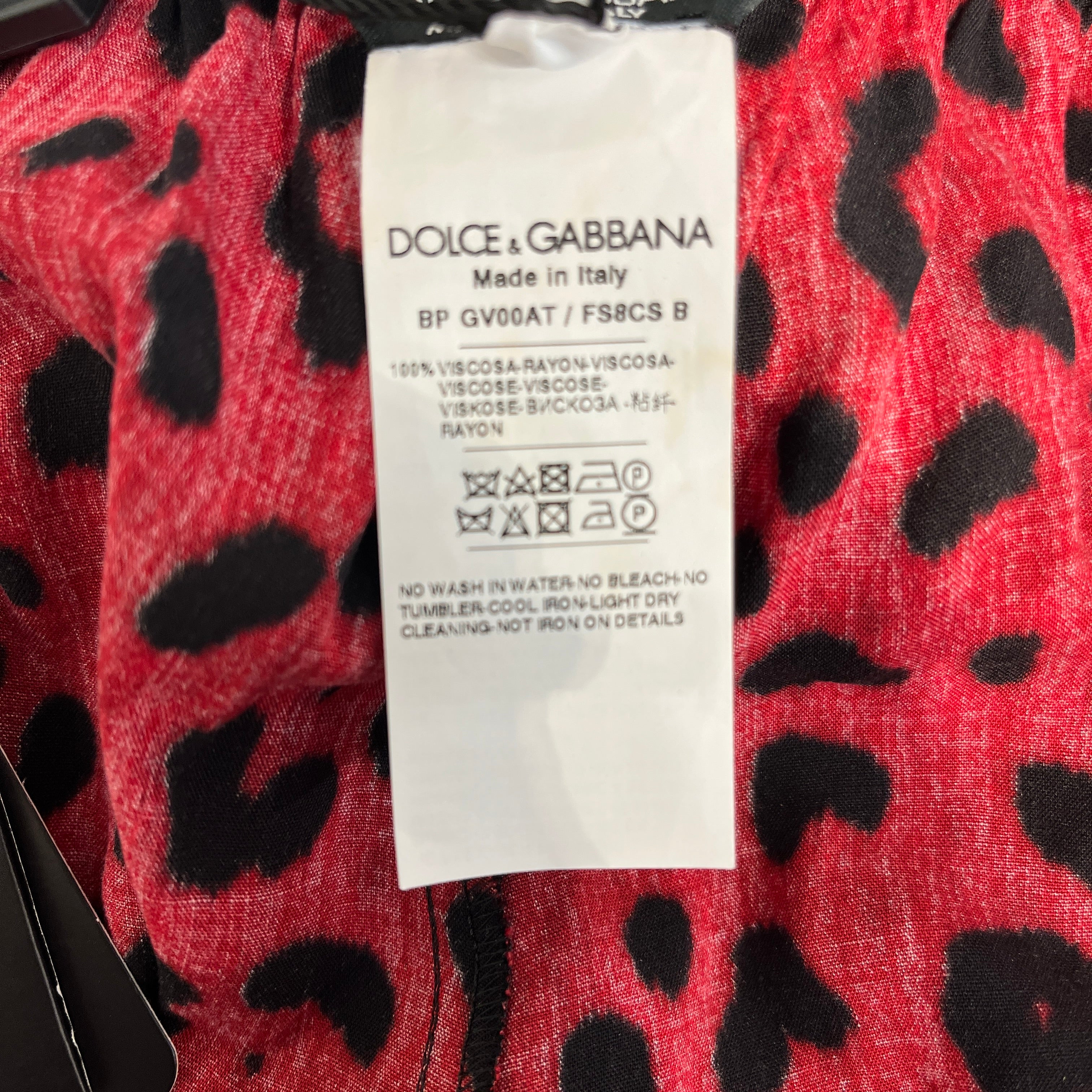 DOLCE&GABBANA/Shorts/48/Rayon/RED/ view 4