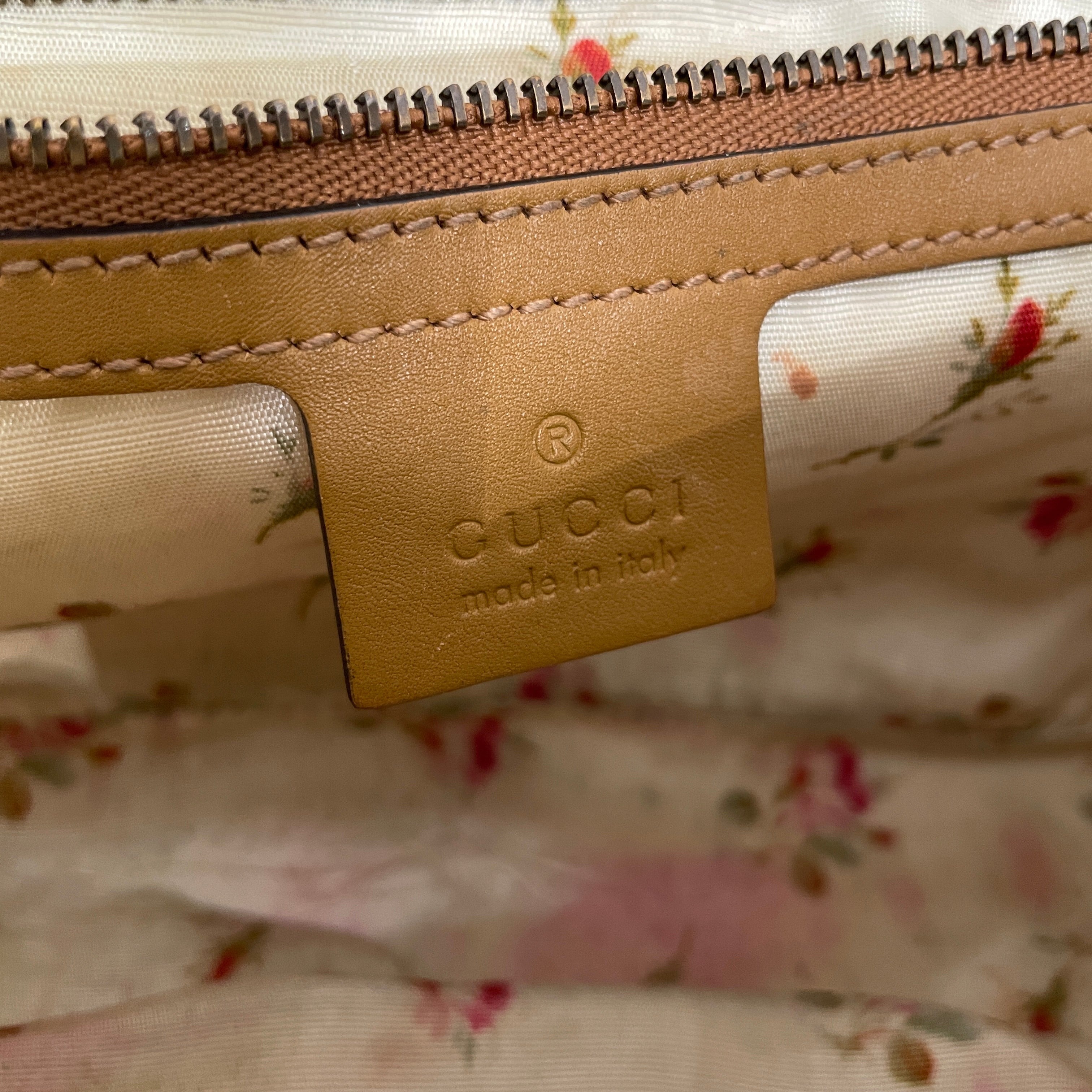 GUCCI/Cross Body Bag/Cotton/BEG/MARMONT RAFFIA view 4