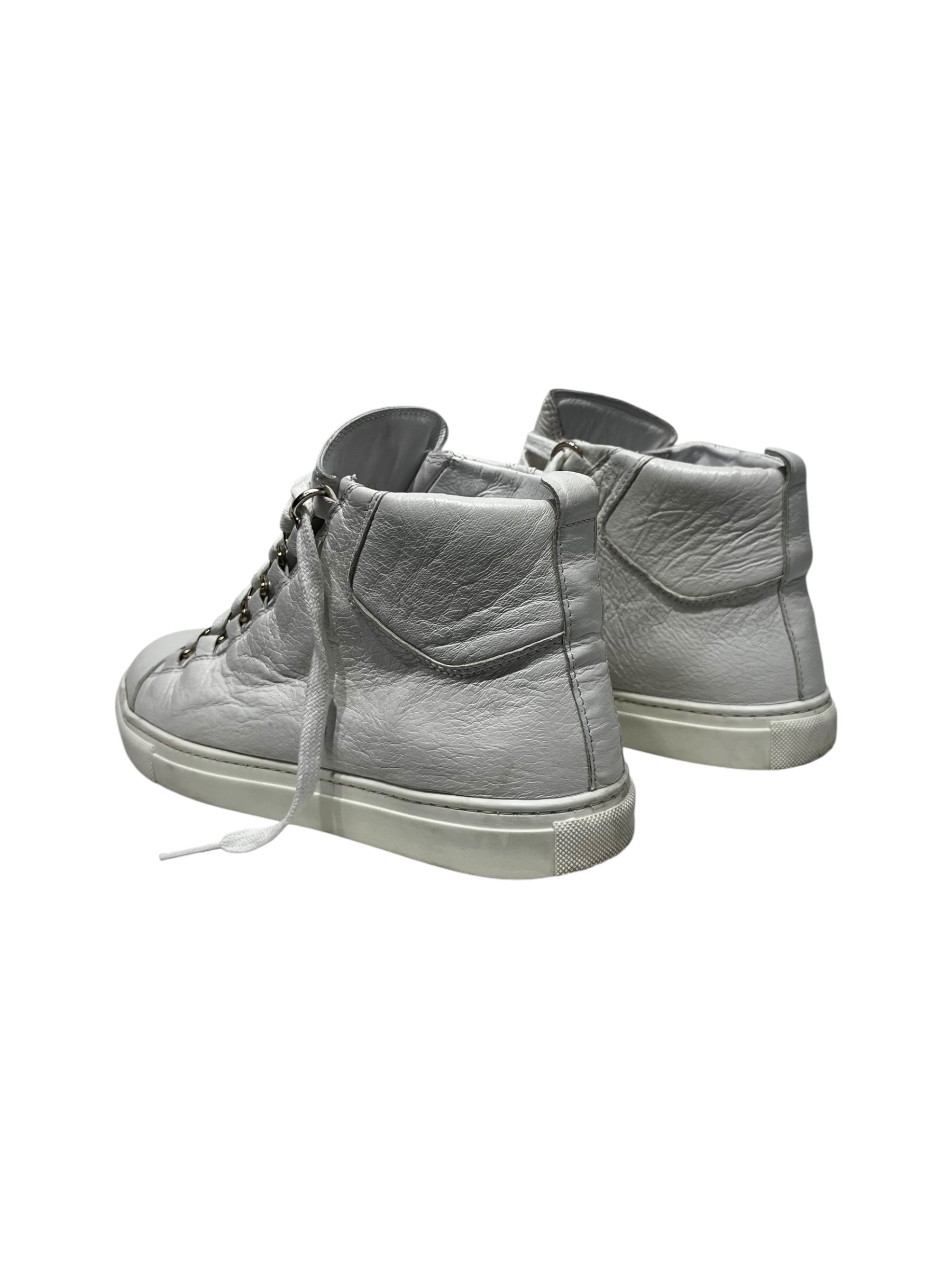 BALENCIAGA/Hi-Sneakers/EU 40/Leather/WHT/Arena High Top view 2