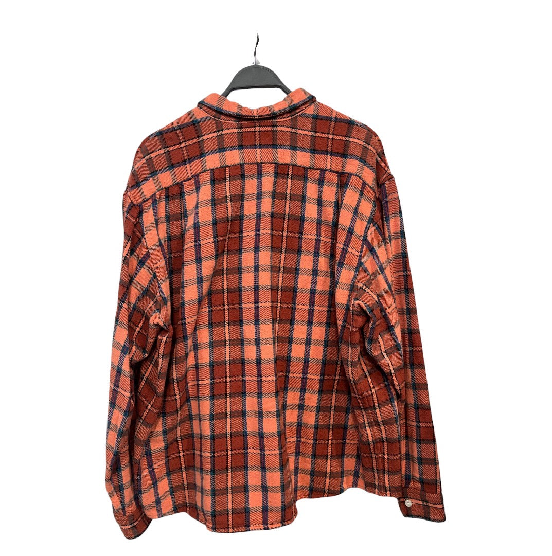 Supreme/Flannel Shirt/L/ORN/Plaid/quarter flannel view 2