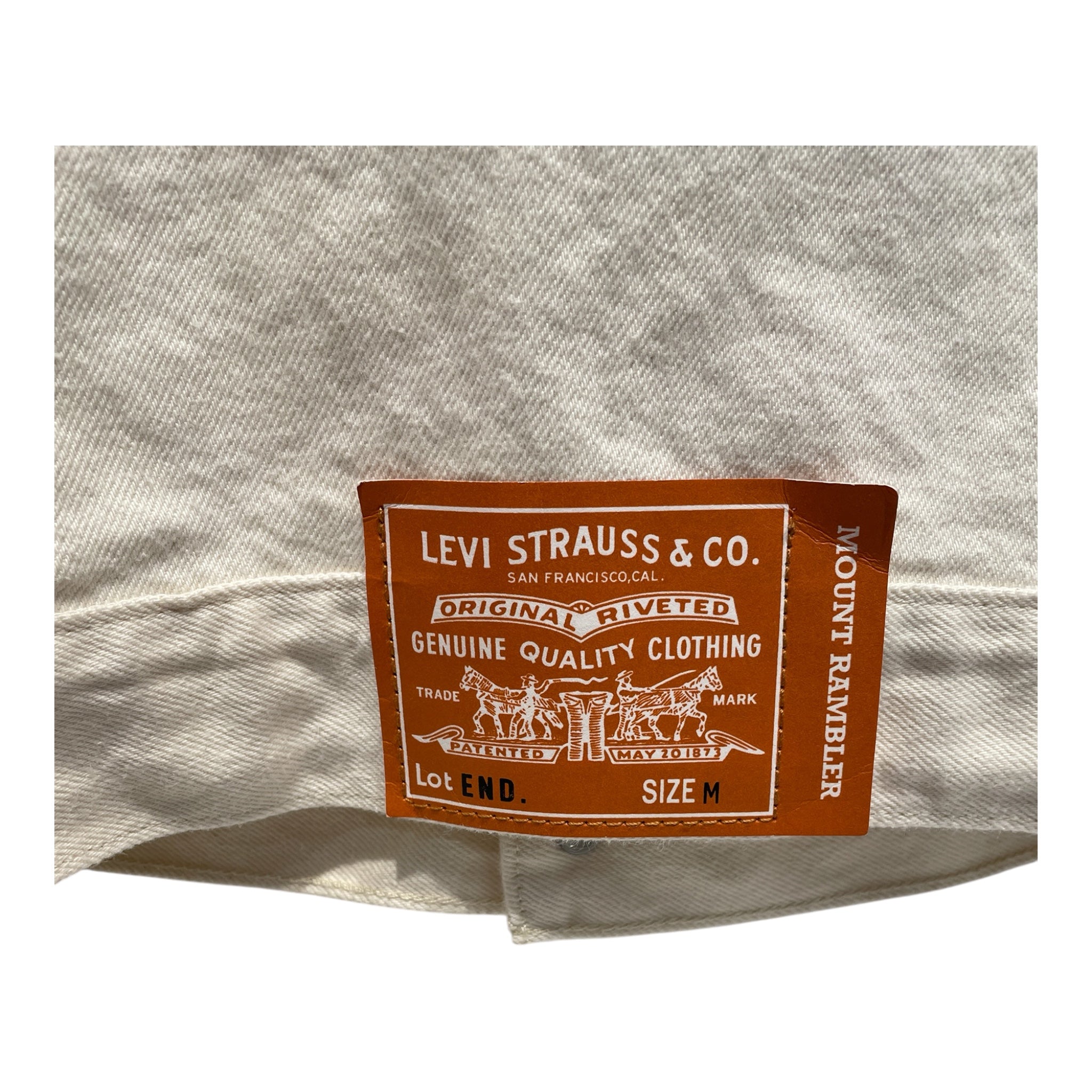 Levi's/Denim Jkt/M/Cotton/WHT/ORANGE LETTER LEVI view 2
