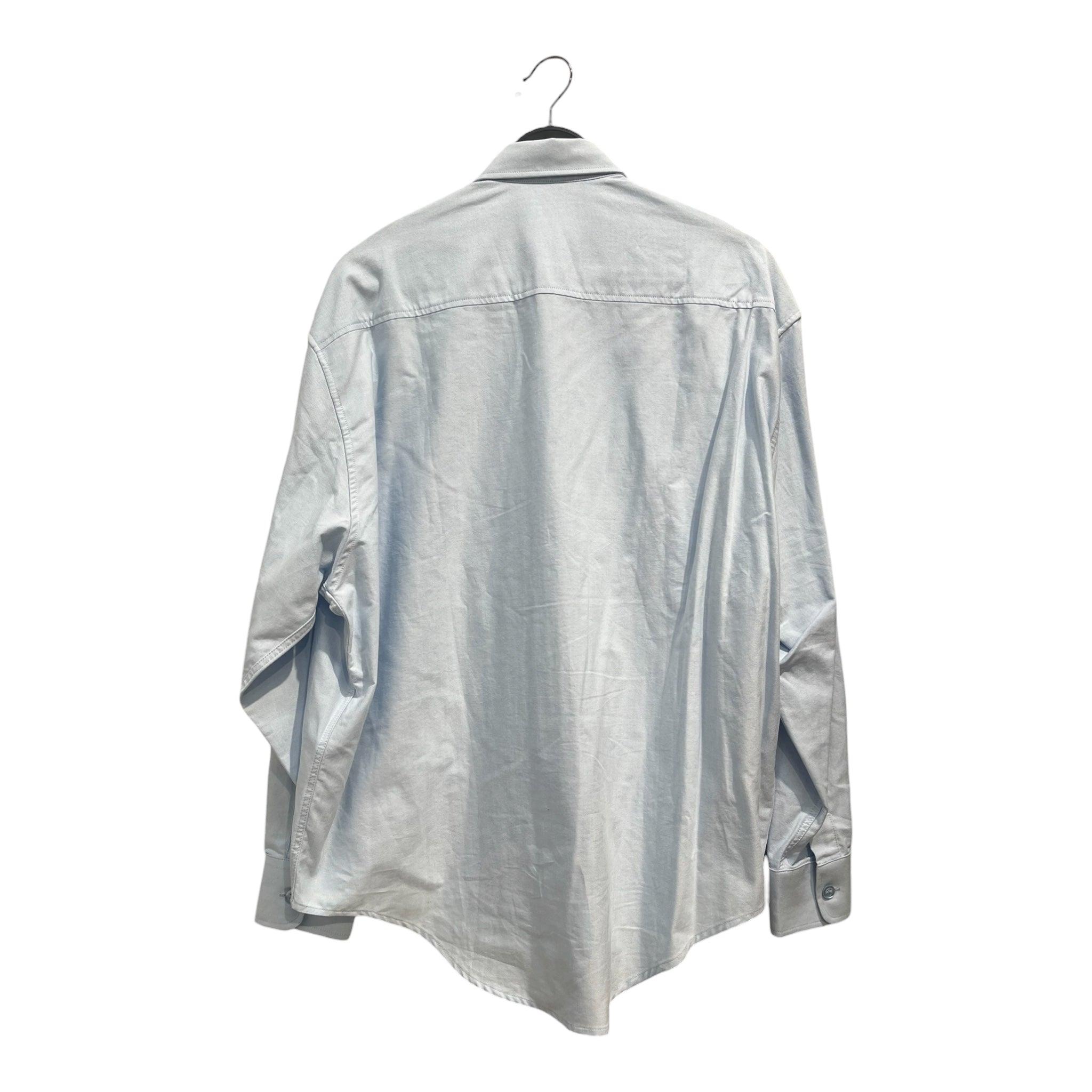 AMI PARIS/Shirt/M/Cotton/BLU/heart logo chest view 2