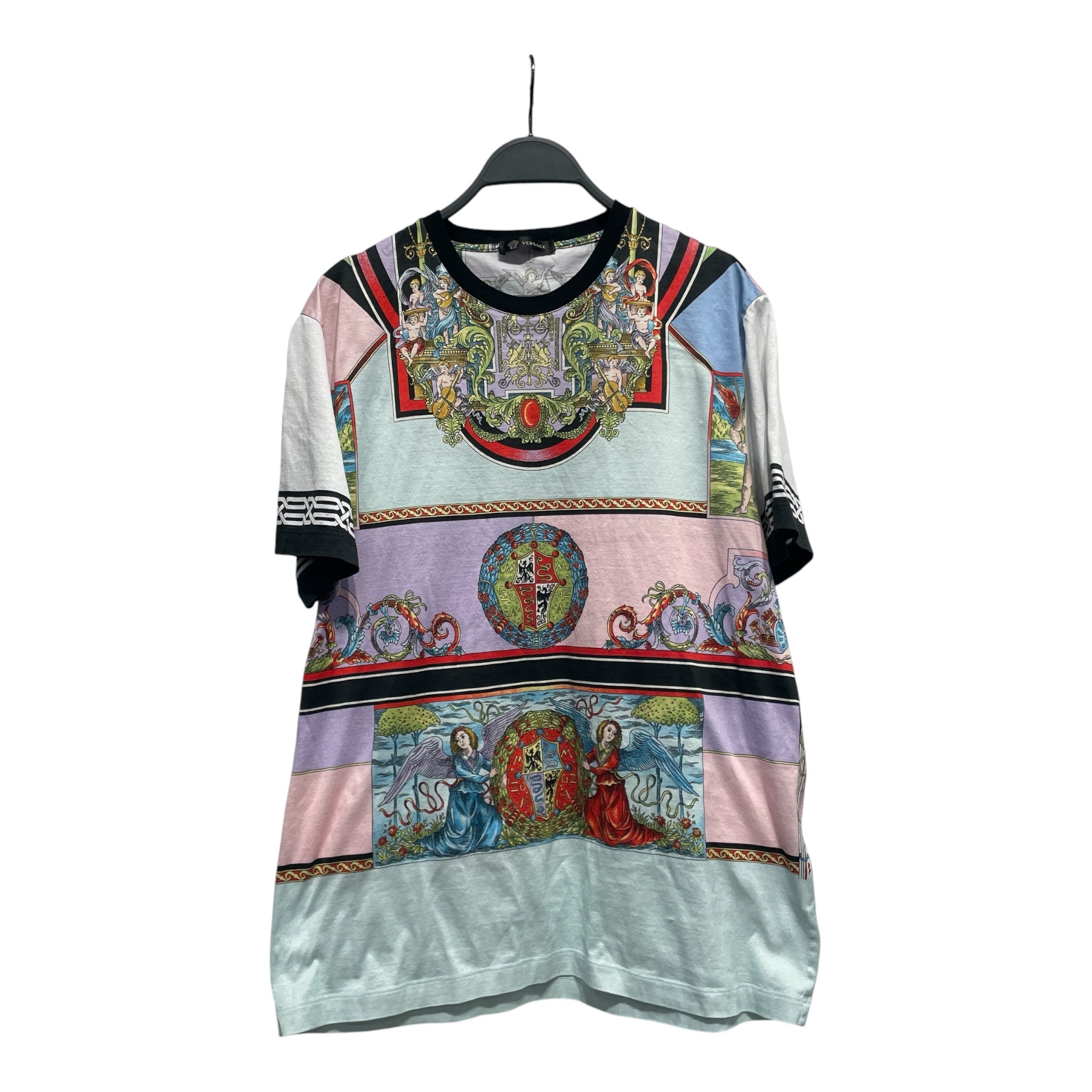 VERSACE/T-Shirt/S/Cotton/BLU/angels/goddess view 1